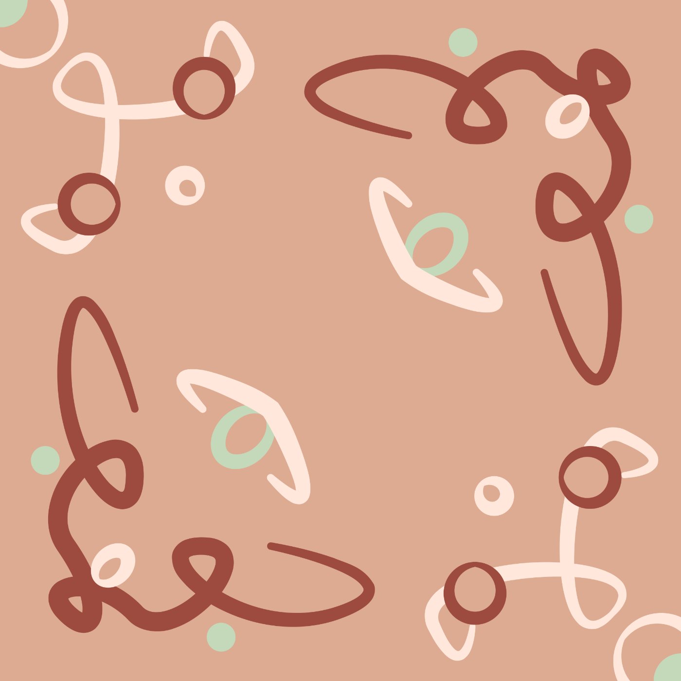 Rosaces-courbées-abstraites par Fa Qlqun — motif de carreau de ciment