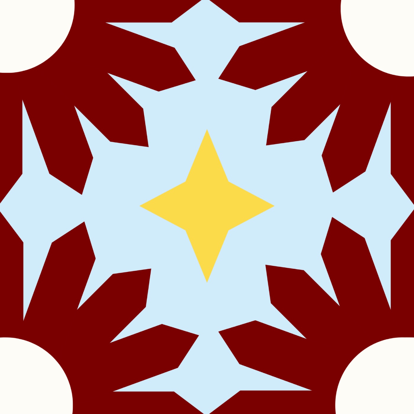 Cosmic Flower par Pauline PENNARUN — motif de carreau de ciment