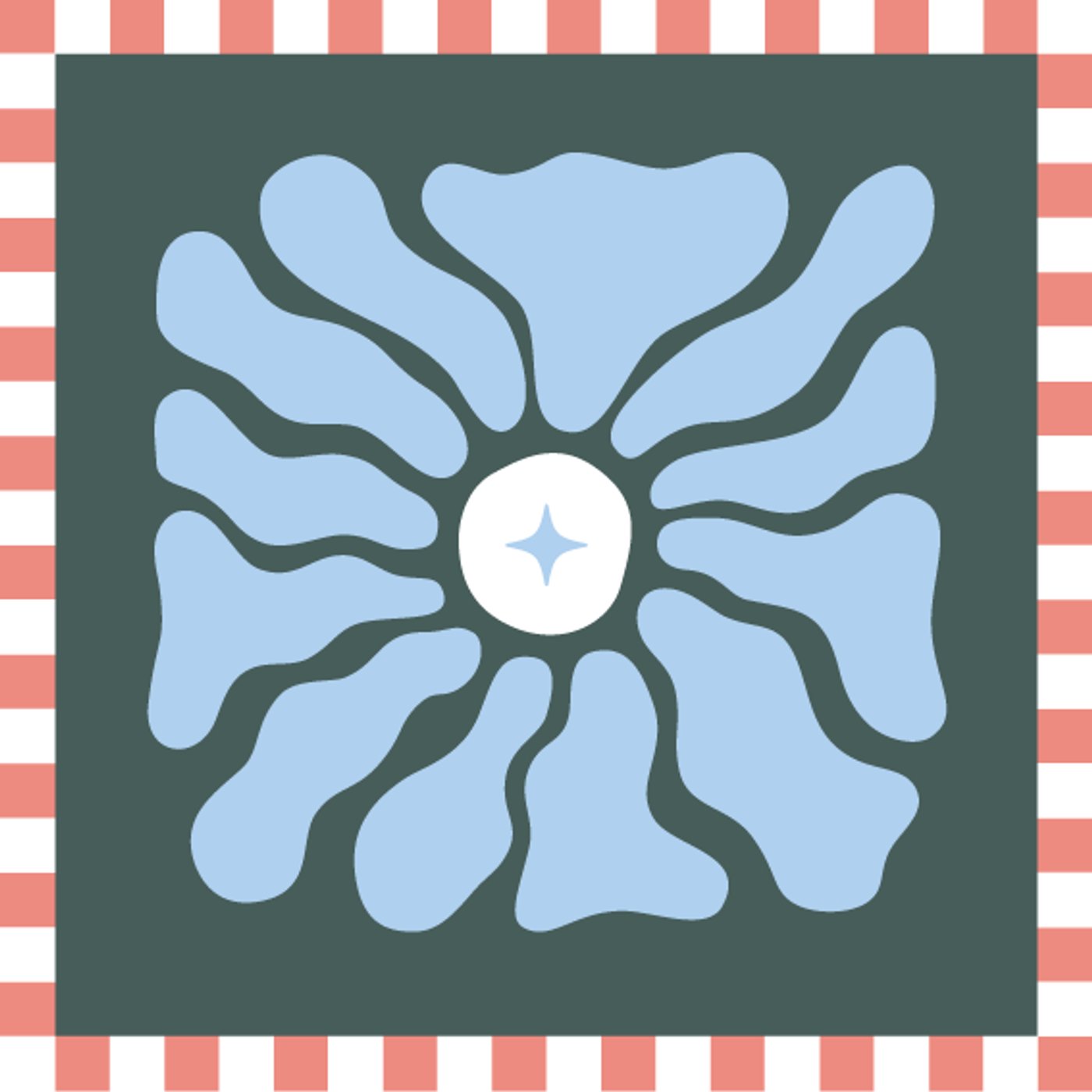 Blooming par Soraya Ben Romdhane — motif de carreau de ciment
