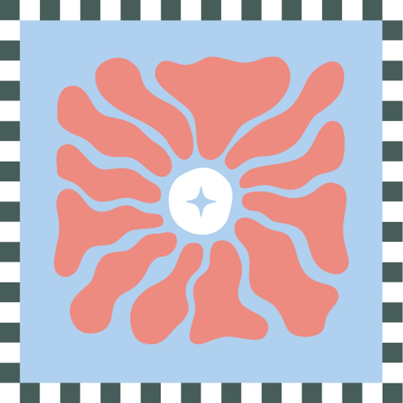 Blooming par Soraya Ben Romdhane — motif de carreau de ciment
