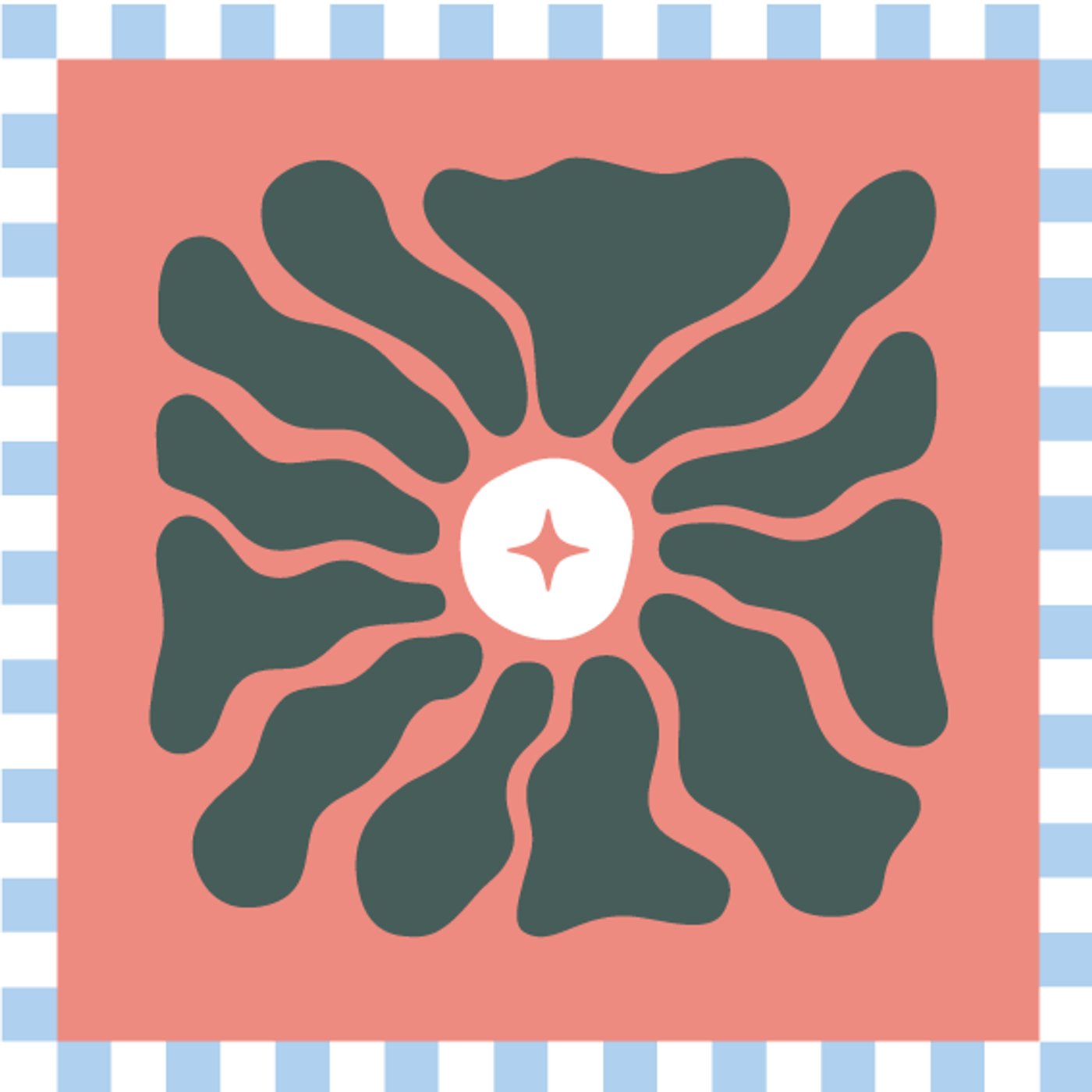 Blooming par Soraya Ben Romdhane — motif de carreau de ciment