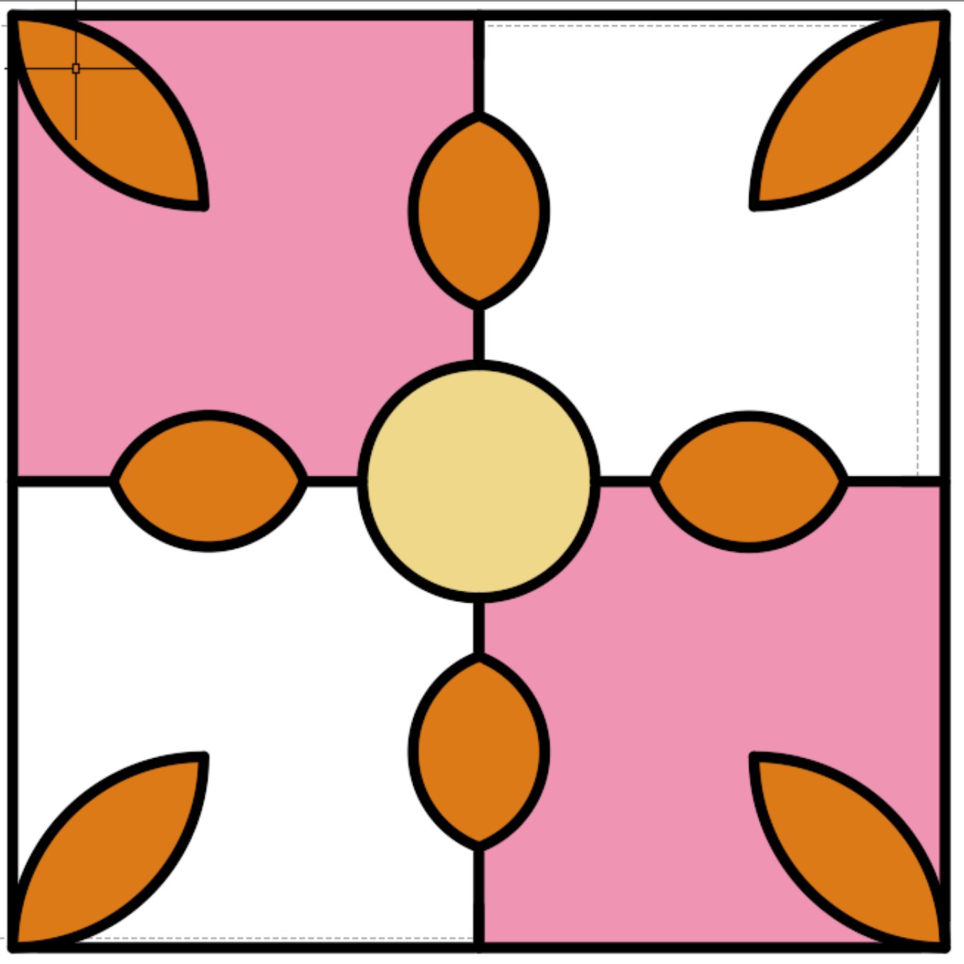 Pamplemousse par Lucie Philippe — motif de carreau de ciment