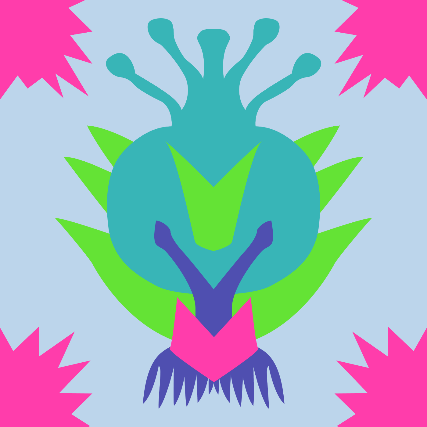 Alien par Julie Yülle — motif de carreau de ciment