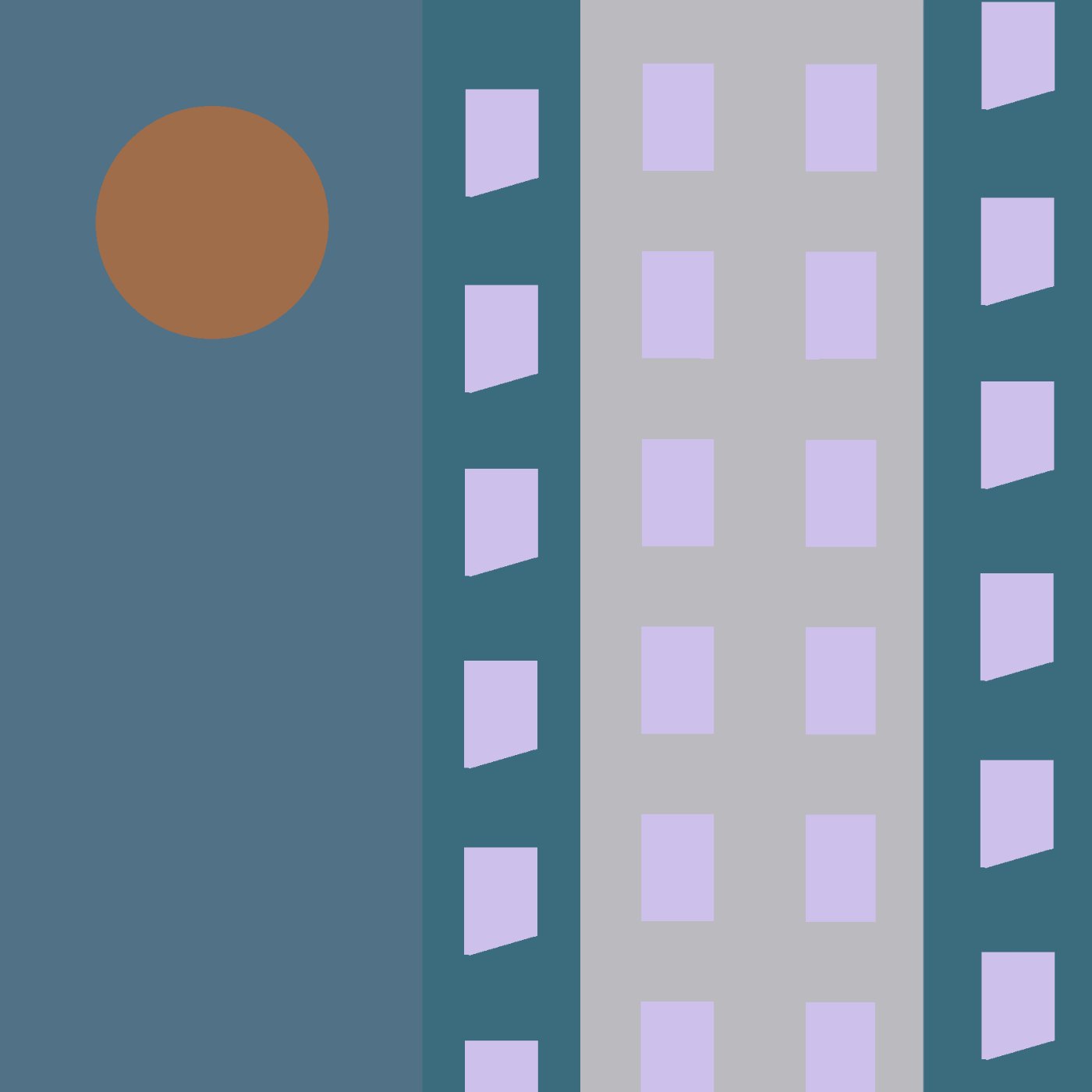 Tranche de ville - Tours par Coralie Marot — motif de carreau de ciment