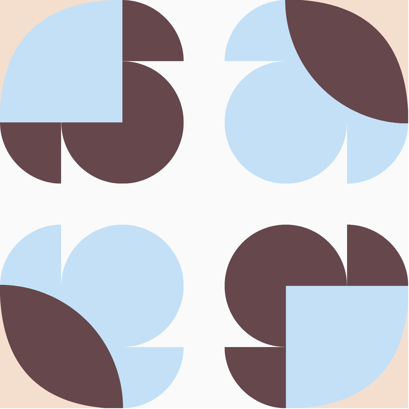 Patchwork par Marie Chevrier — motif de carreau de ciment