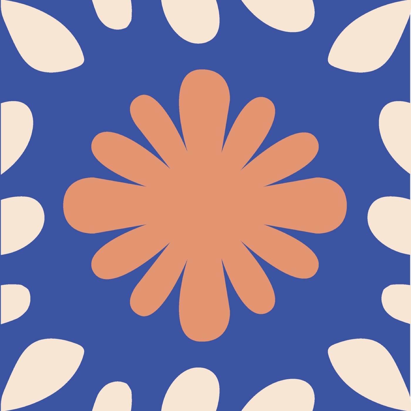 Joie par Madleen Nuret — motif de carreau de ciment
