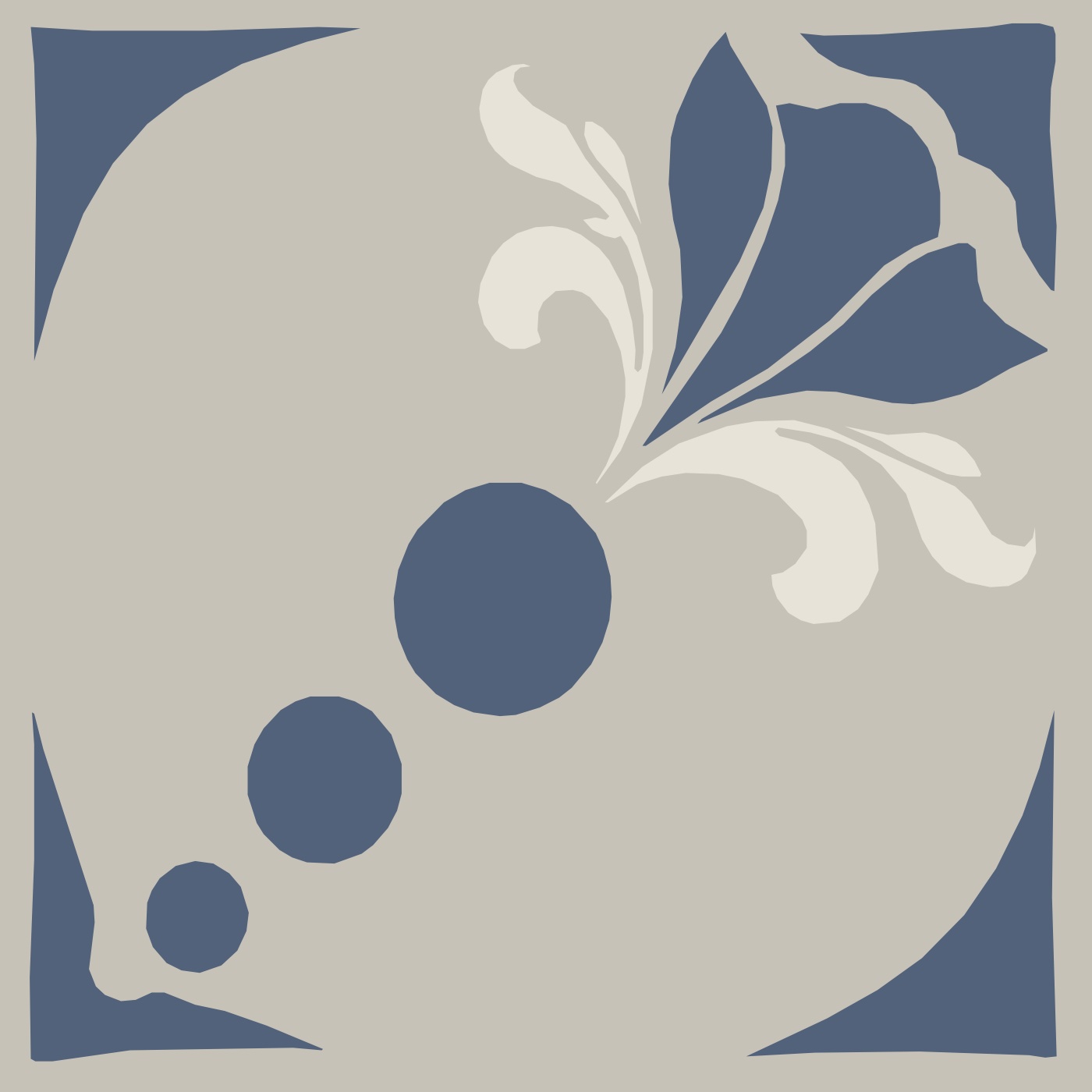 Chapitre floral par Léa Nguyen Trung — motif de carreau de ciment