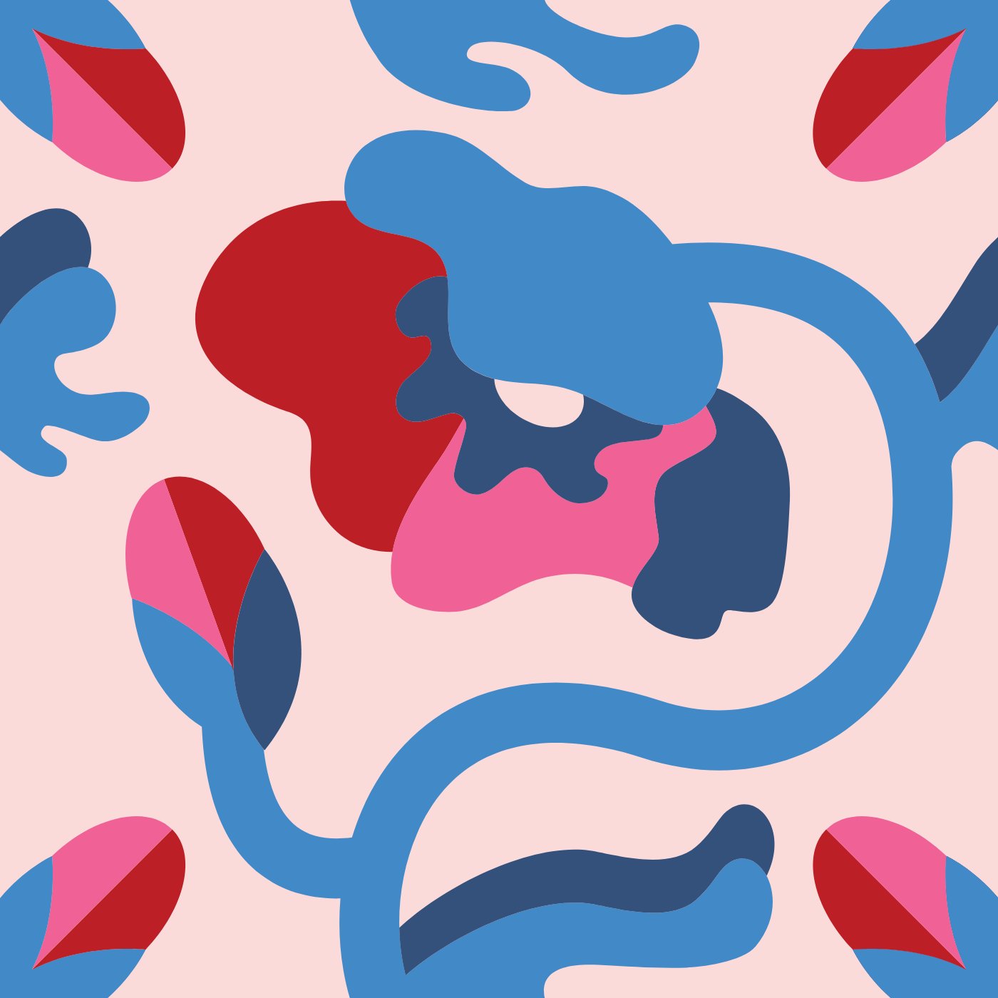 Fleur à Papa par Julia B — motif de carreau de ciment