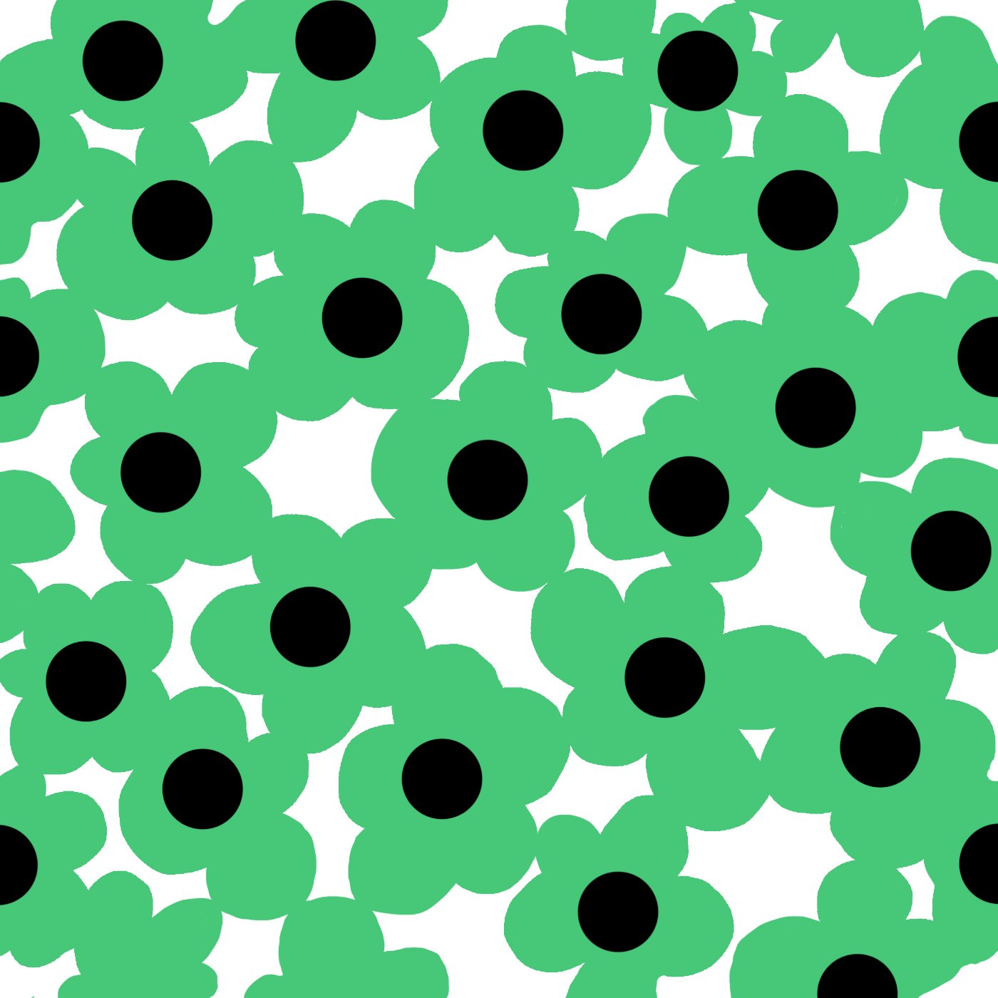 Fleur de nuage par Marielle Debethune — motif de carreau de ciment