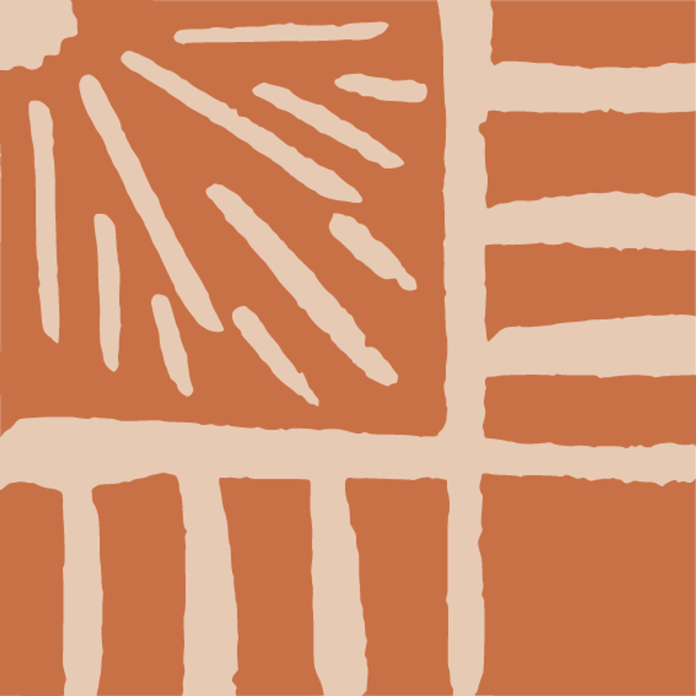 Sous le soleil exactement par Laurence Depond — motif de carreau de ciment