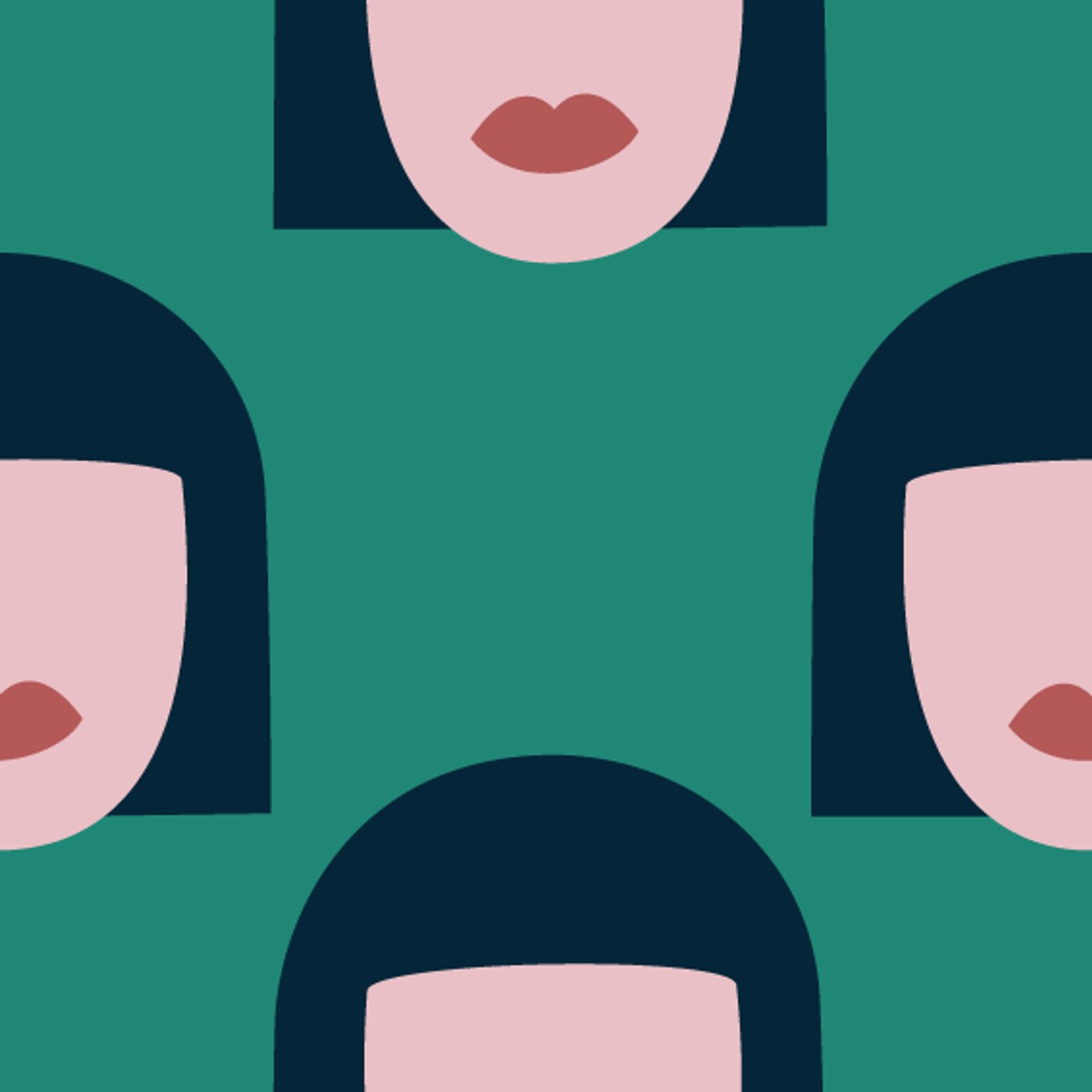 Girl par Camille CHOQUET — motif de carreau de ciment