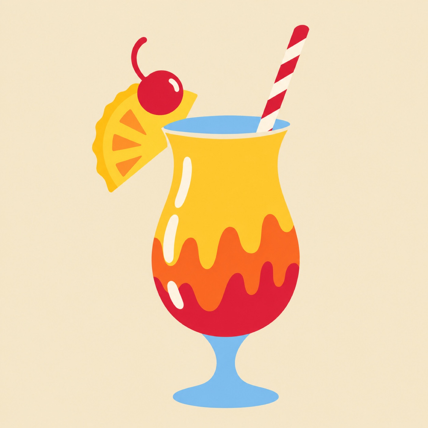 verre de jus par clarinha flor — motif de carreau de ciment