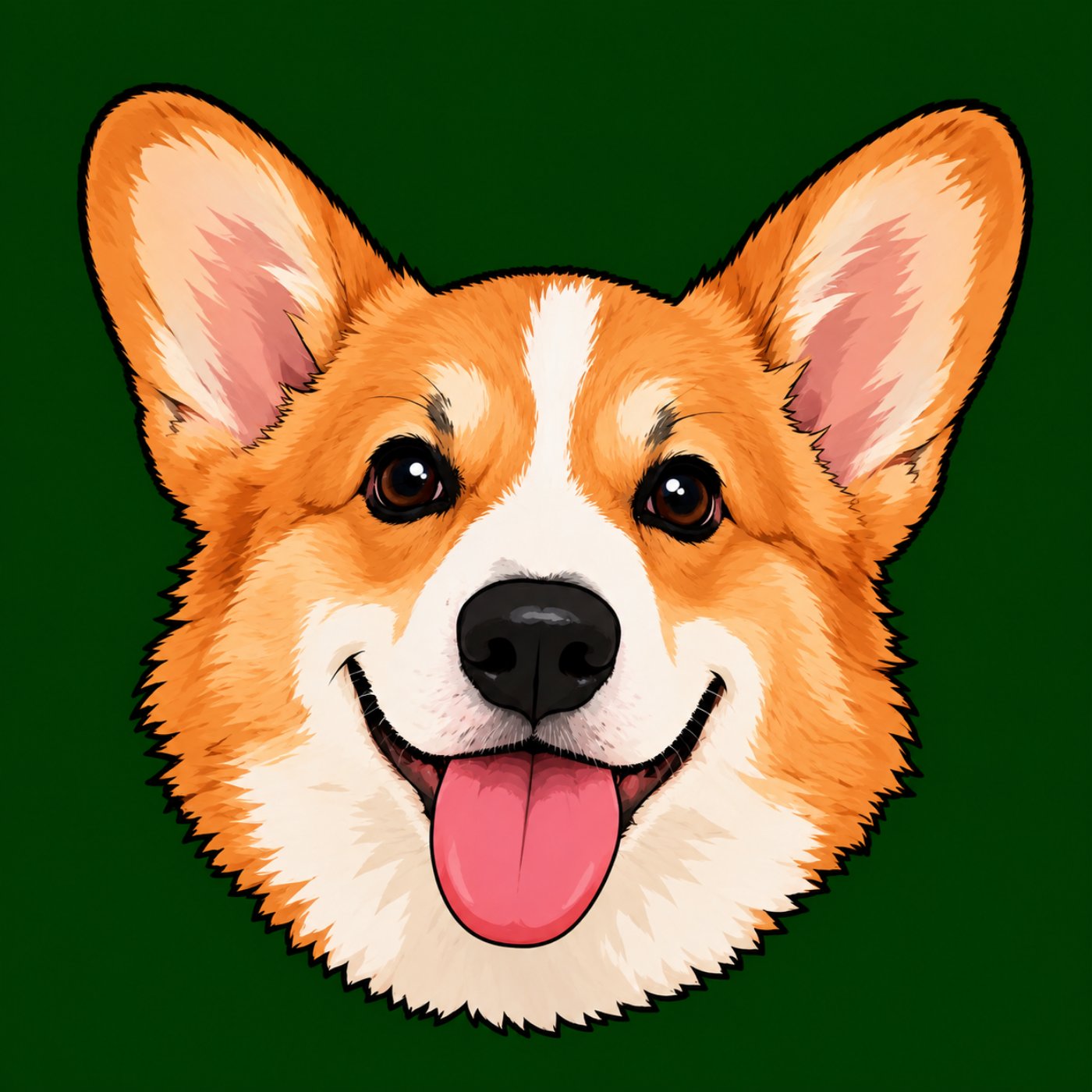 Corgi love par Clementine Palanga — motif de carreau de ciment
