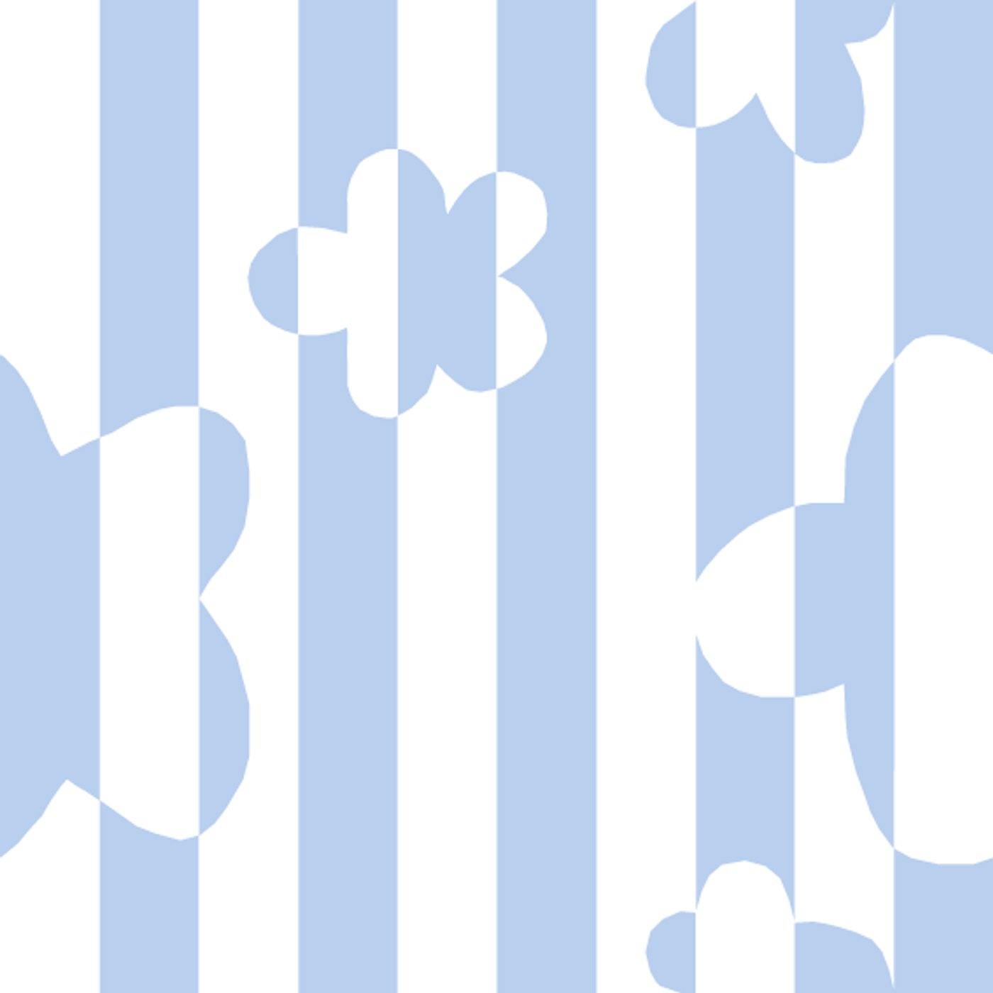 Striped Flowers par Maëlle Charpentier — motif de carreau de ciment