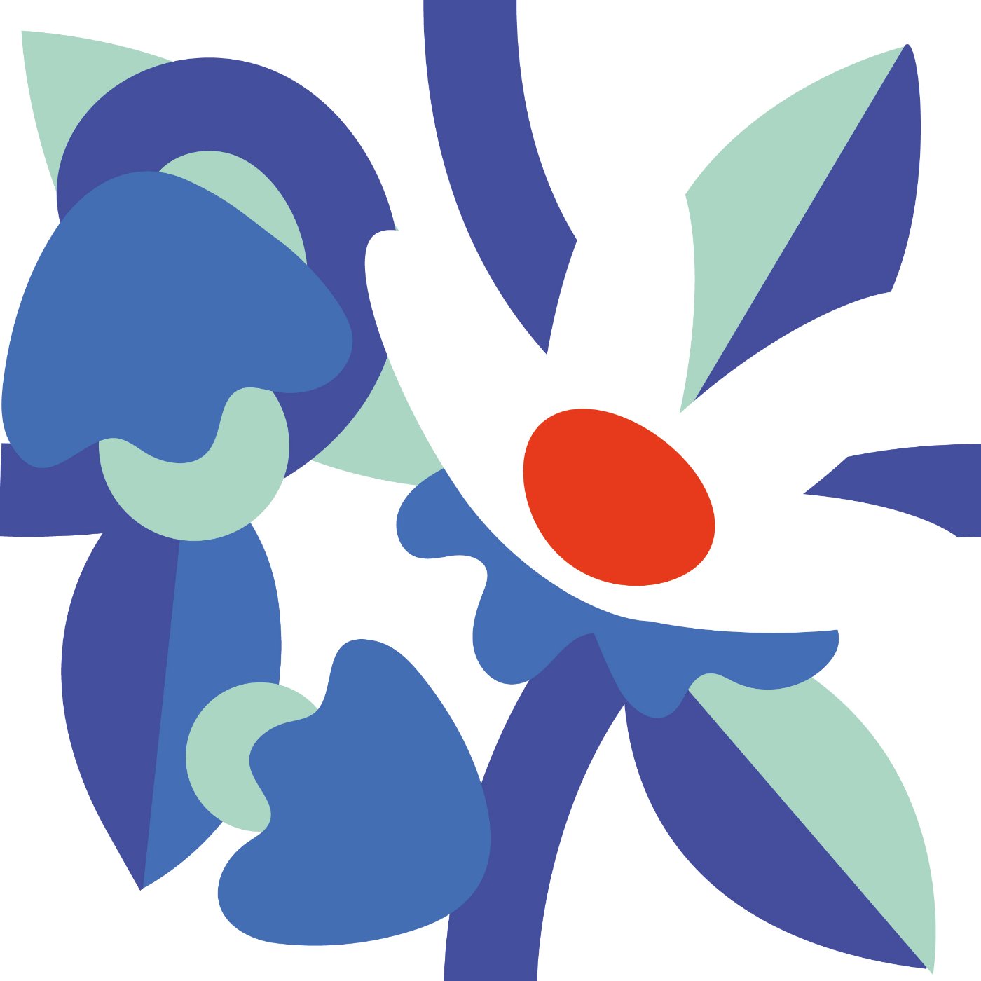 fleurs par sarah Rosanis — motif de carreau de ciment