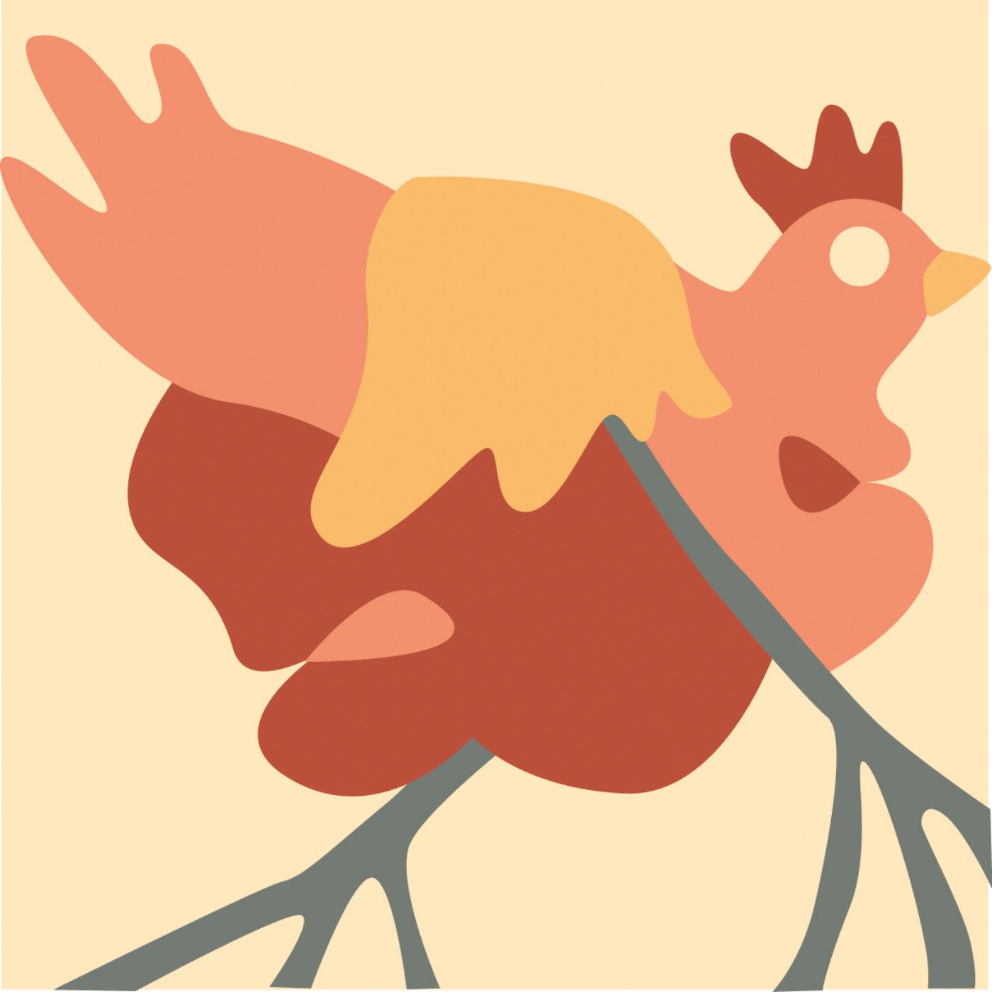Poulette par SANDRINE WAUQUIER — motif de carreau de ciment