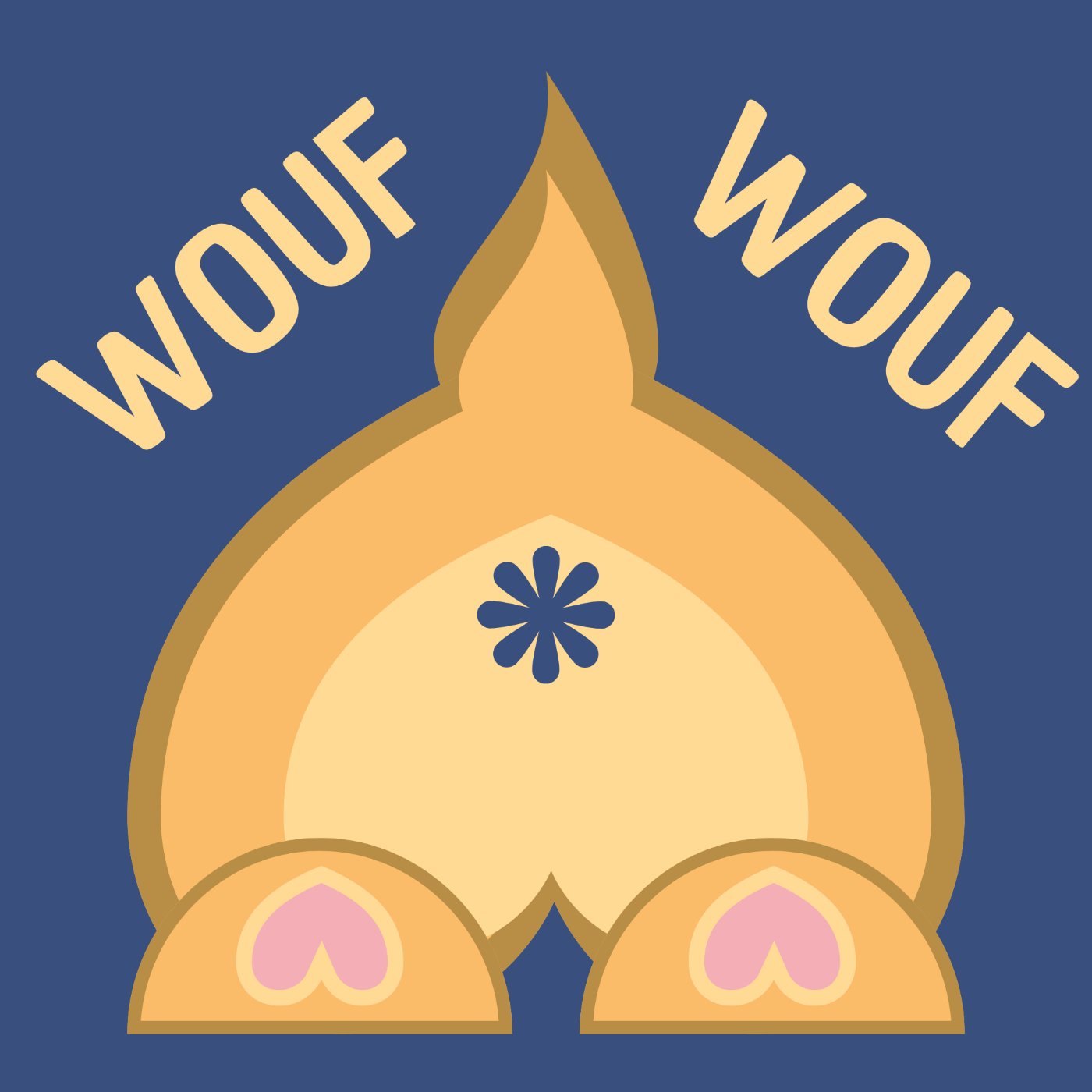 Corgi par corentin playe — motif de carreau de ciment