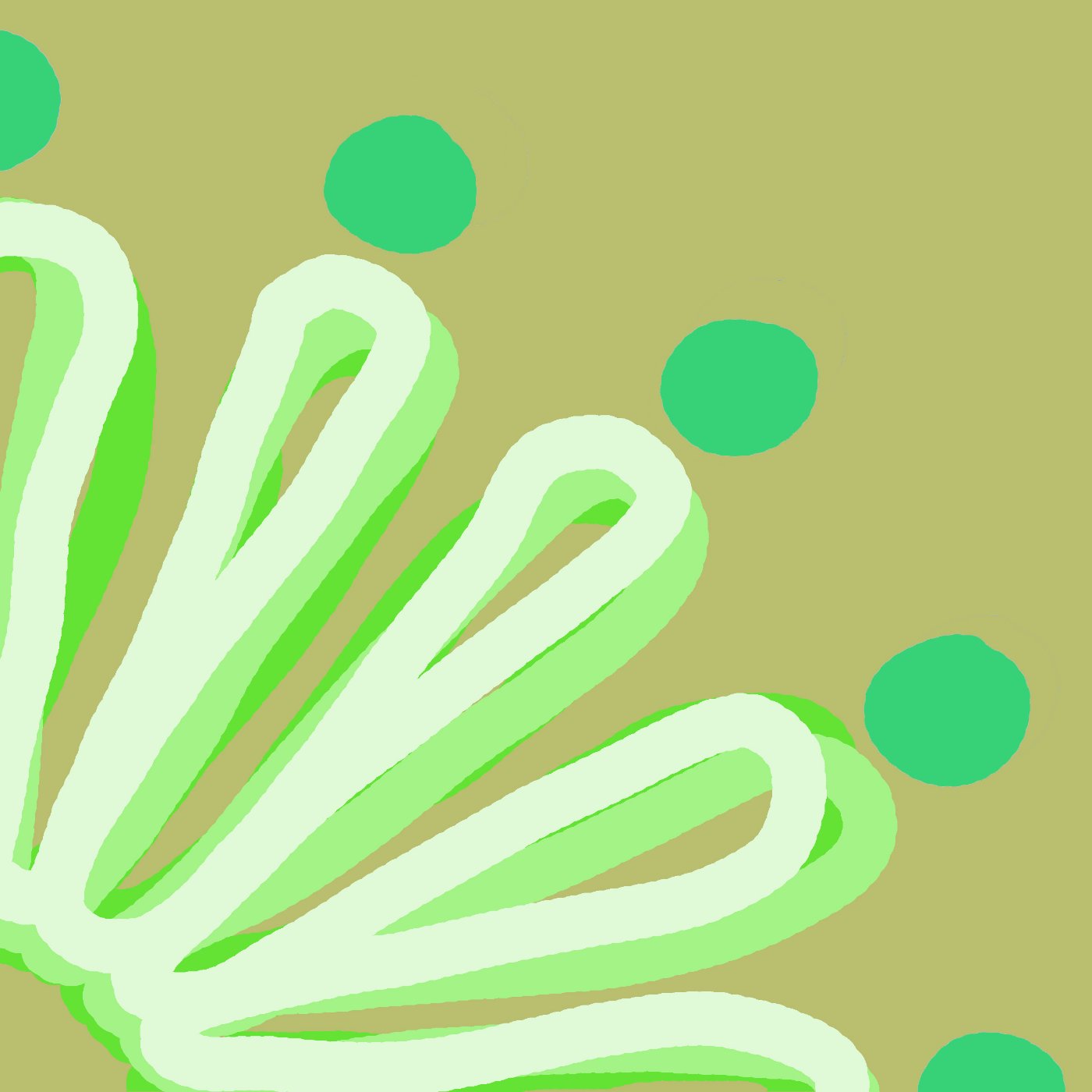 Fleur par Marielle Debethune — motif de carreau de ciment