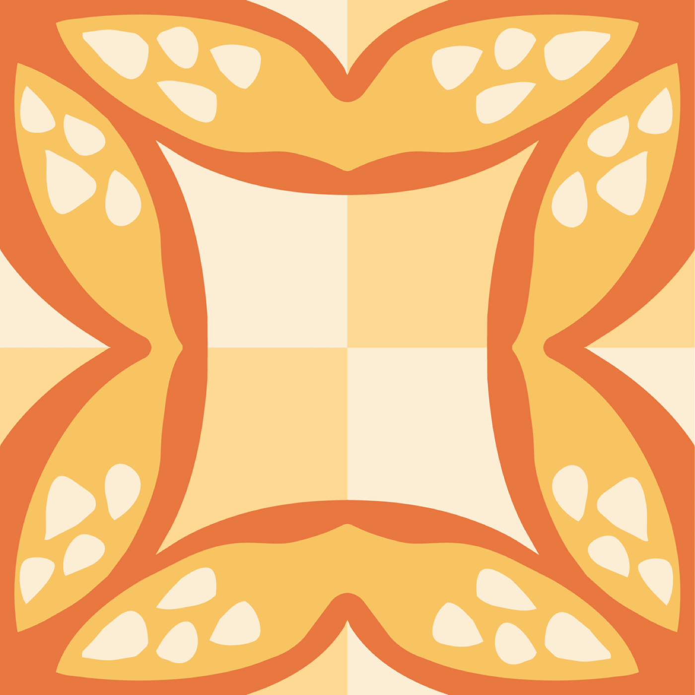 Coeur de Courge par Aélia Bequet — motif de carreau de ciment