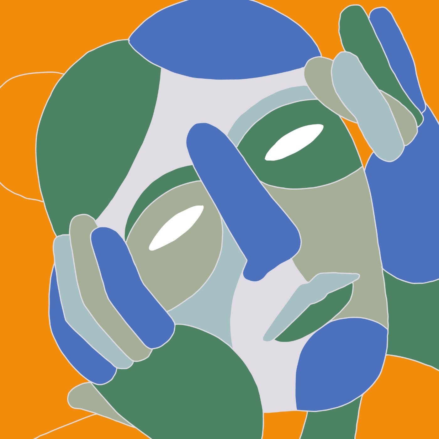 Femme par Lucile Seminel — motif de carreau de ciment