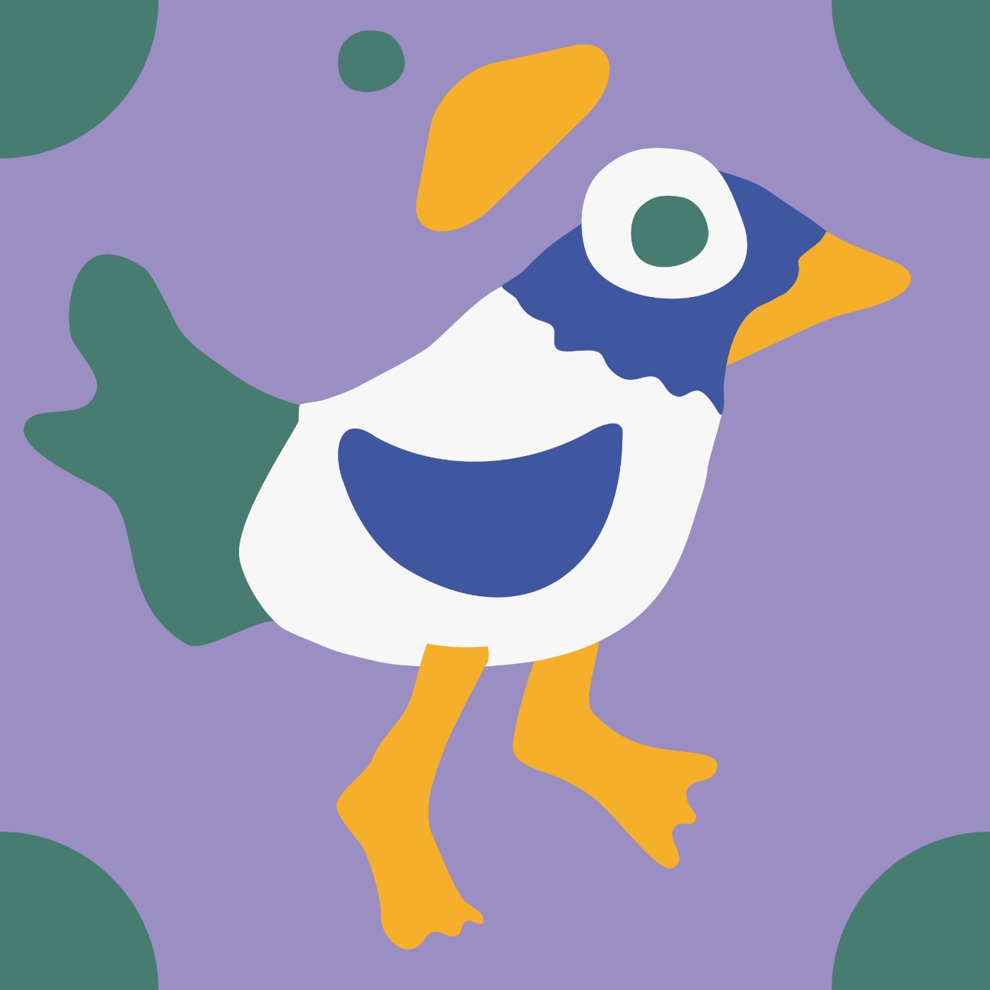 City Birdy par studio Louie — motif de carreau de ciment