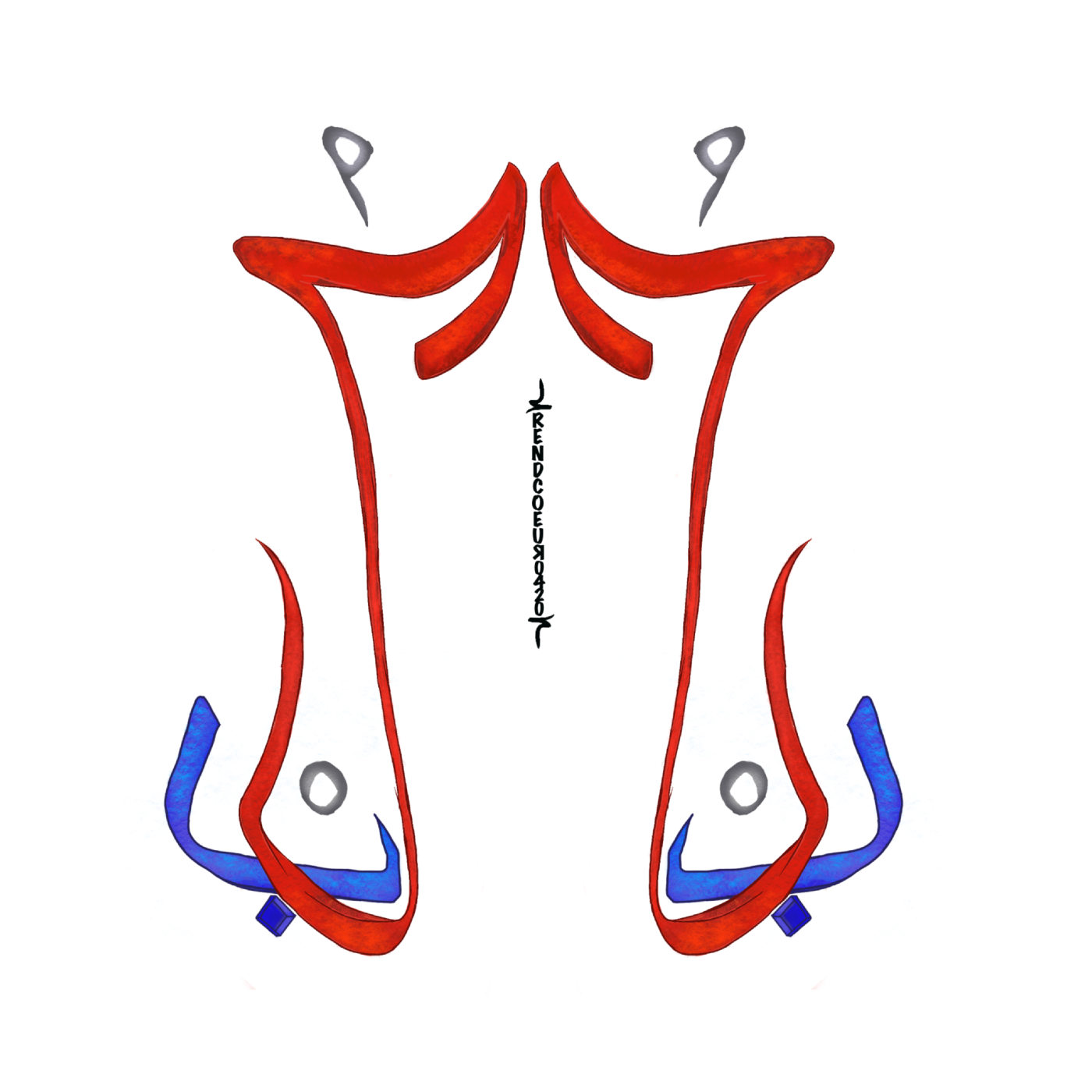 Amour حب par Rend Cœur 0420 — motif de carreau de ciment