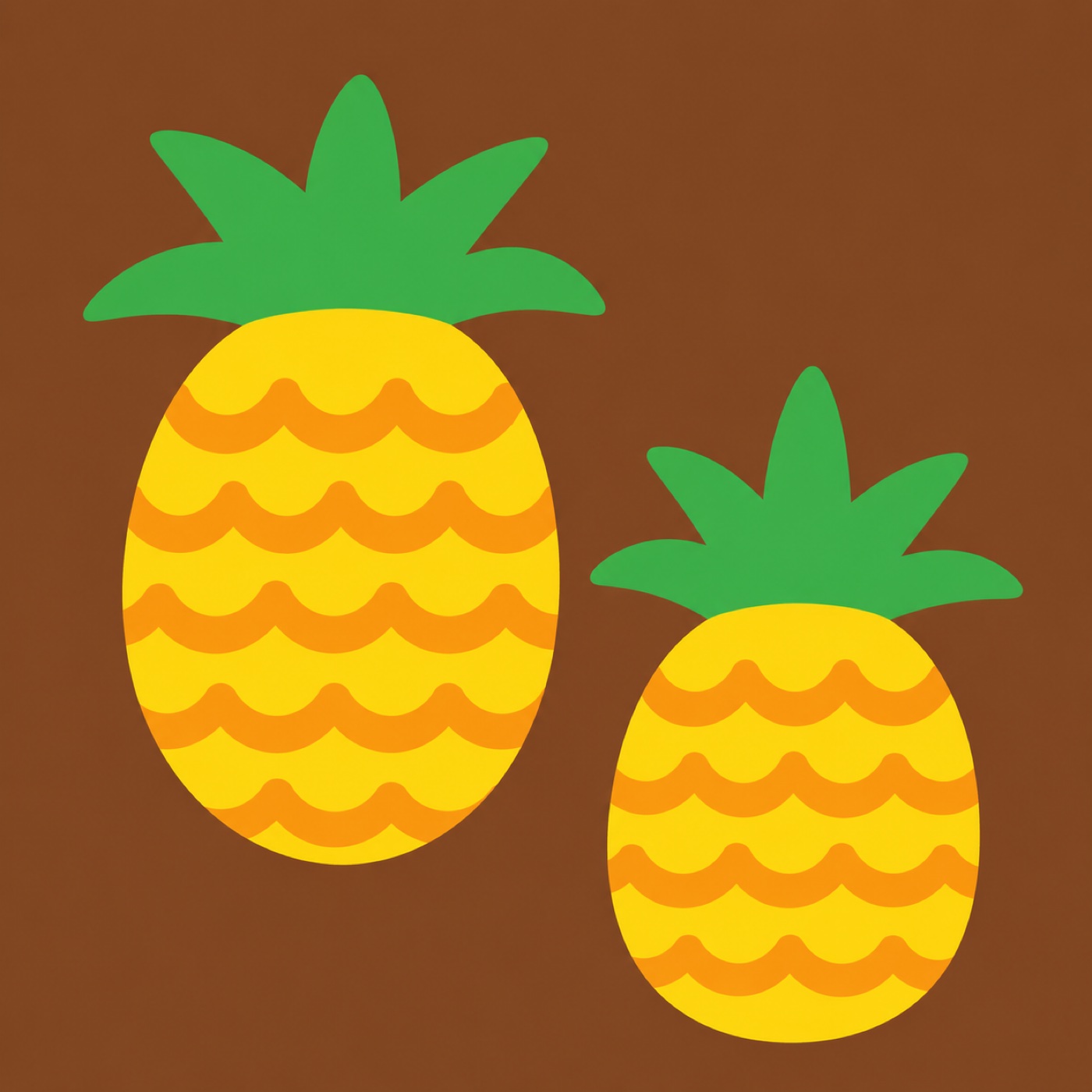Ananas en folie par Emma Aubry — motif de carreau de ciment
