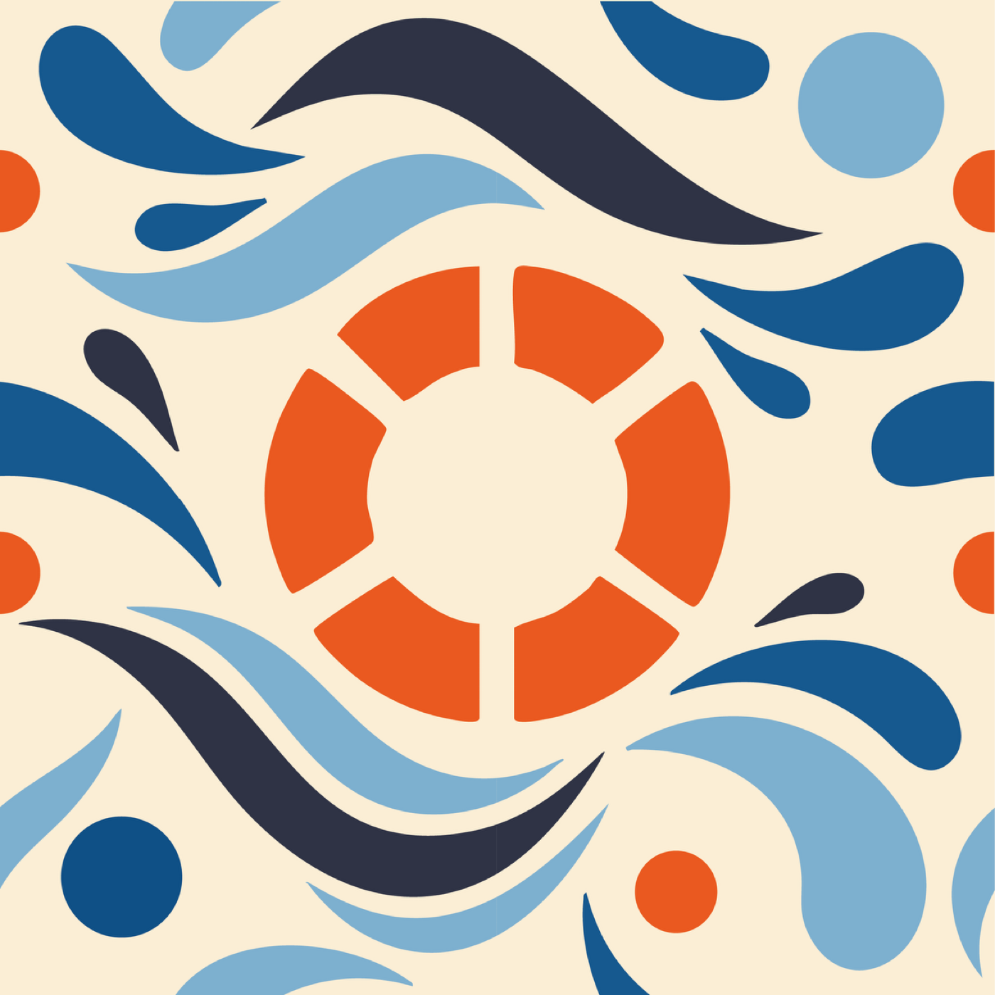 Rescue par Juliette Robert — motif de carreau de ciment