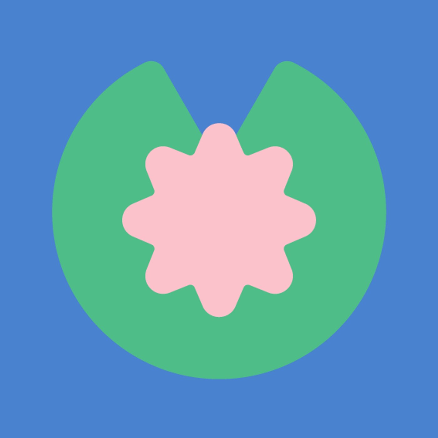 Fleurs d’eau par Camig — — motif de carreau de ciment