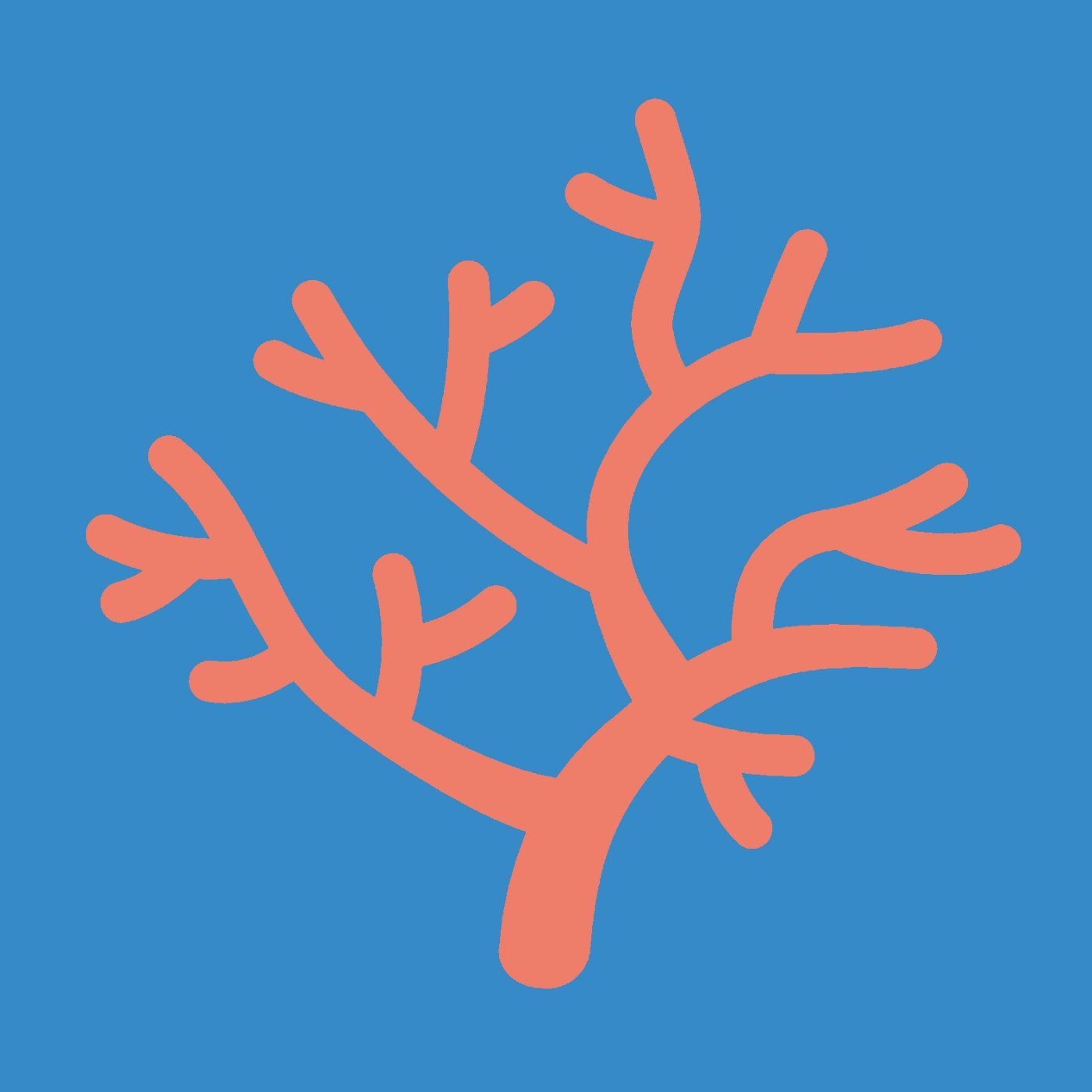 Corail par Geneviève FARGUES — motif de carreau de ciment