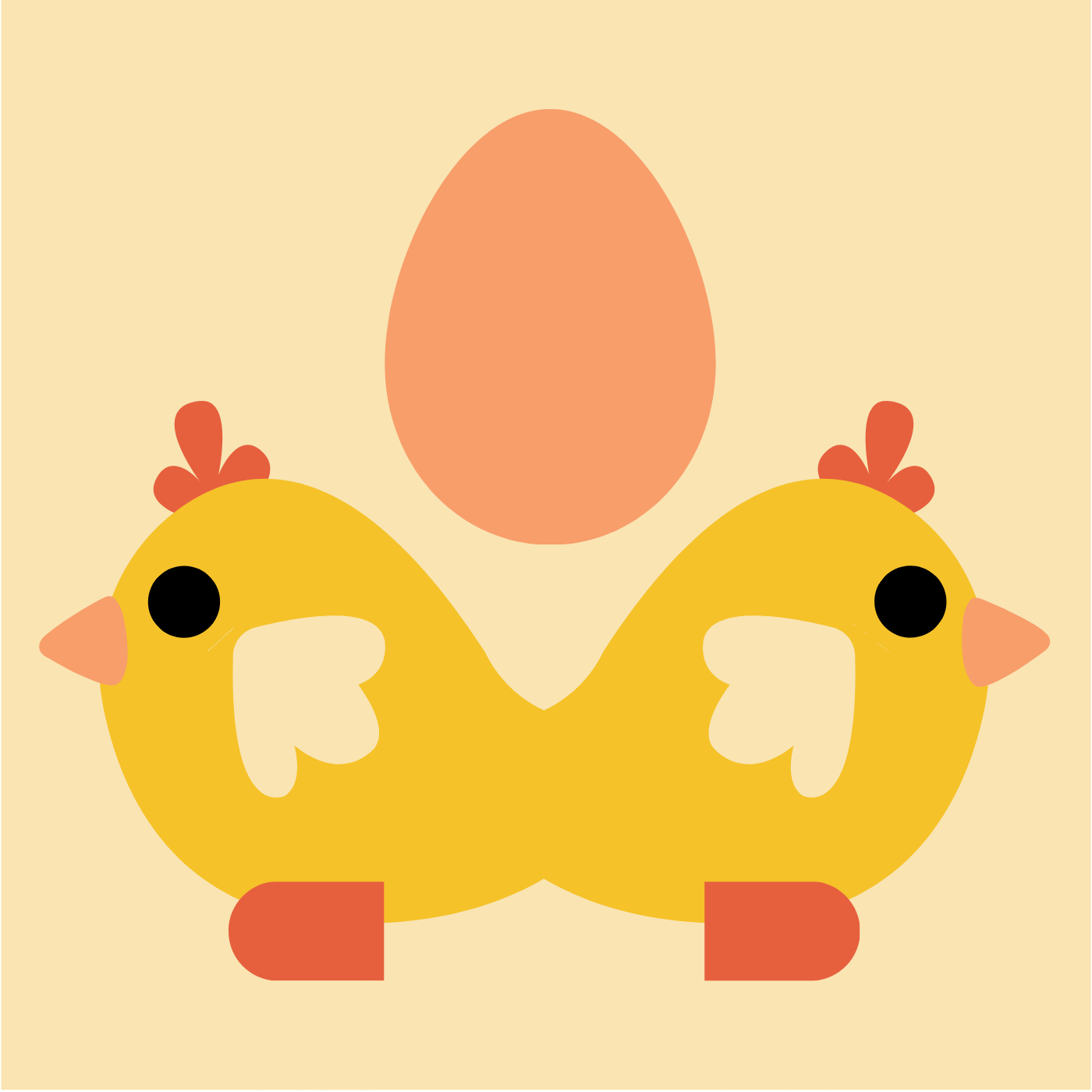 Chicks par Jessica Boutoille — motif de carreau de ciment