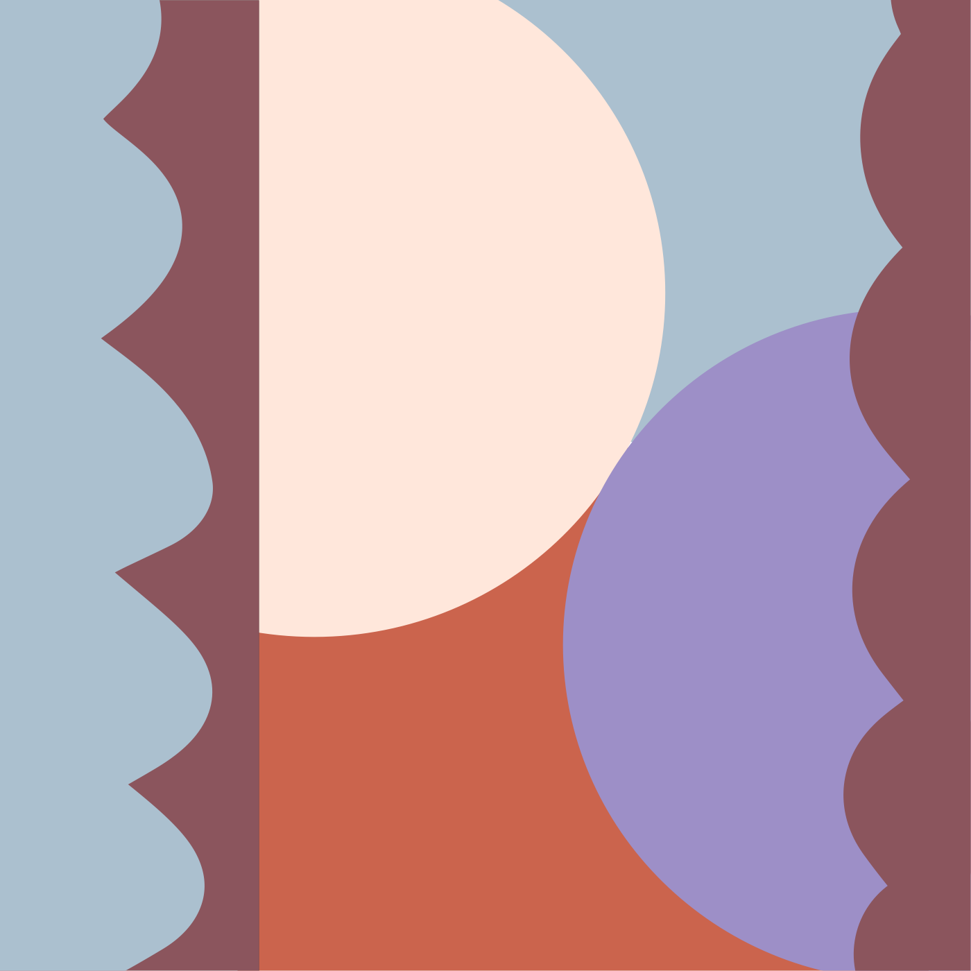 Eté indien par Laura Lajus — motif de carreau de ciment