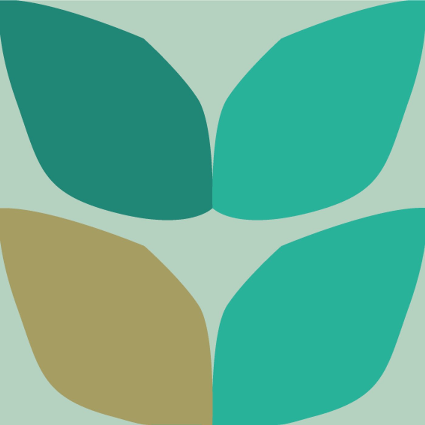 Nature leaf cut par MN • Madleen Nuret — motif de carreau de ciment
