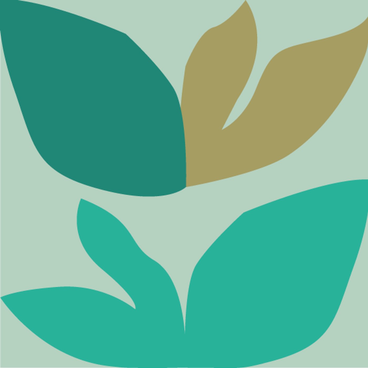Nature leaf cut par MN • Madleen Nuret — motif de carreau de ciment