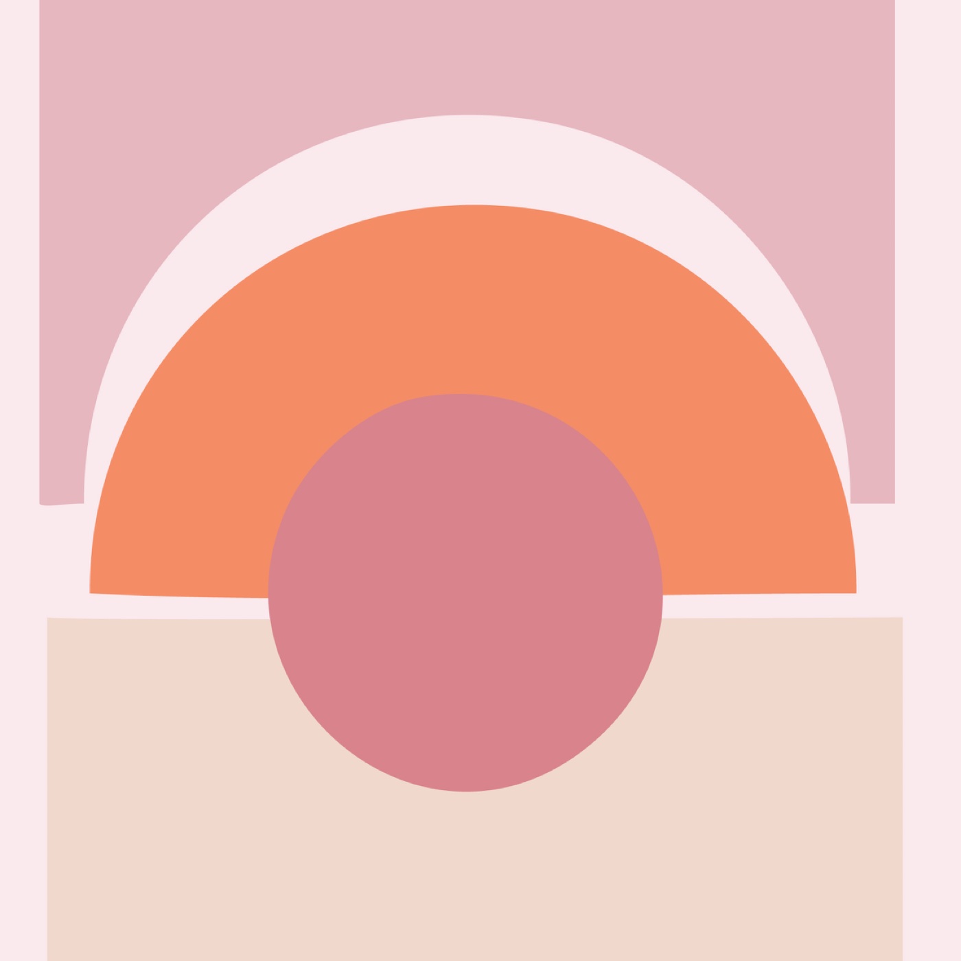 Rose Poudré par Marion Kintzinger — motif de carreau de ciment