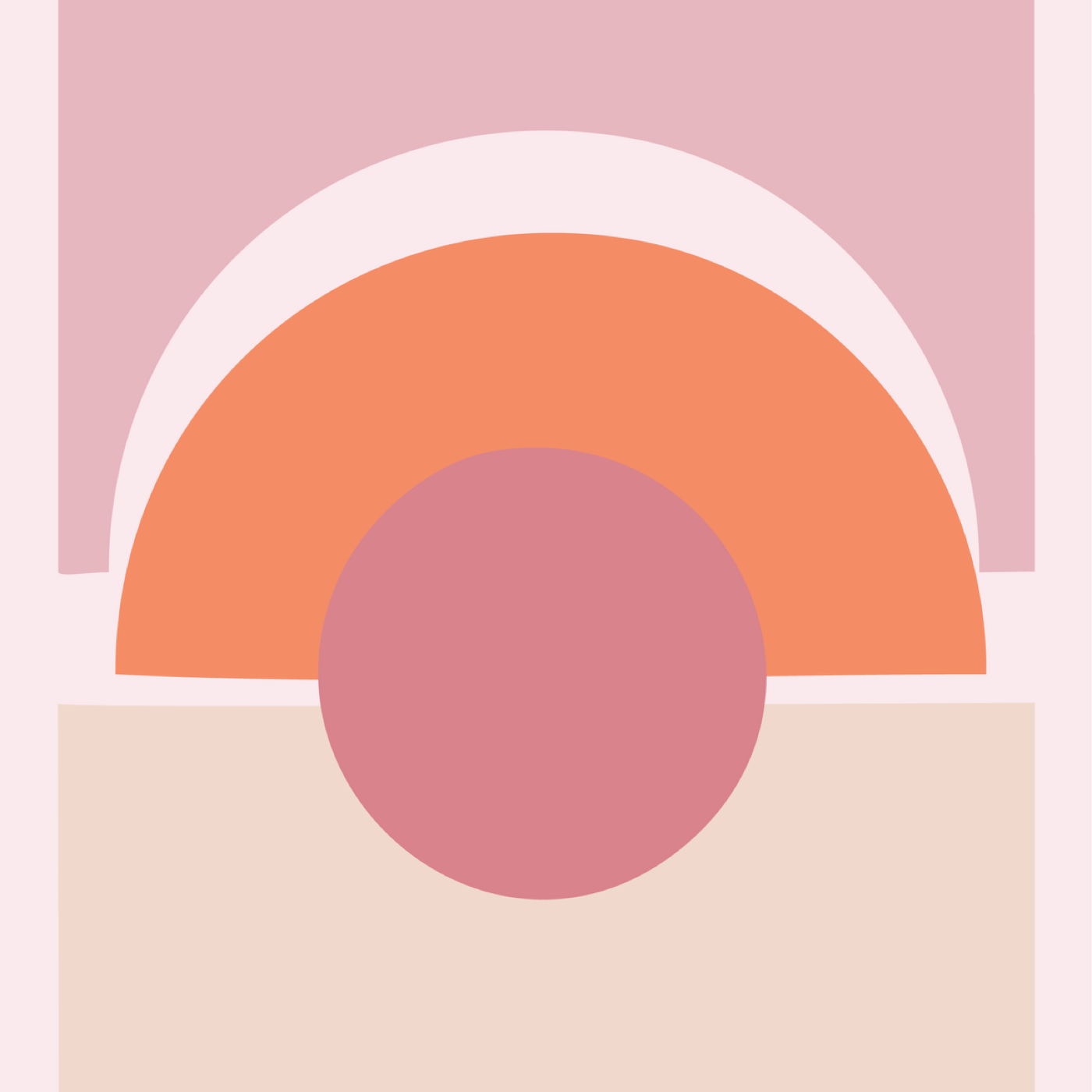 Rose Poudré par Marion Kintzinger — motif de carreau de ciment