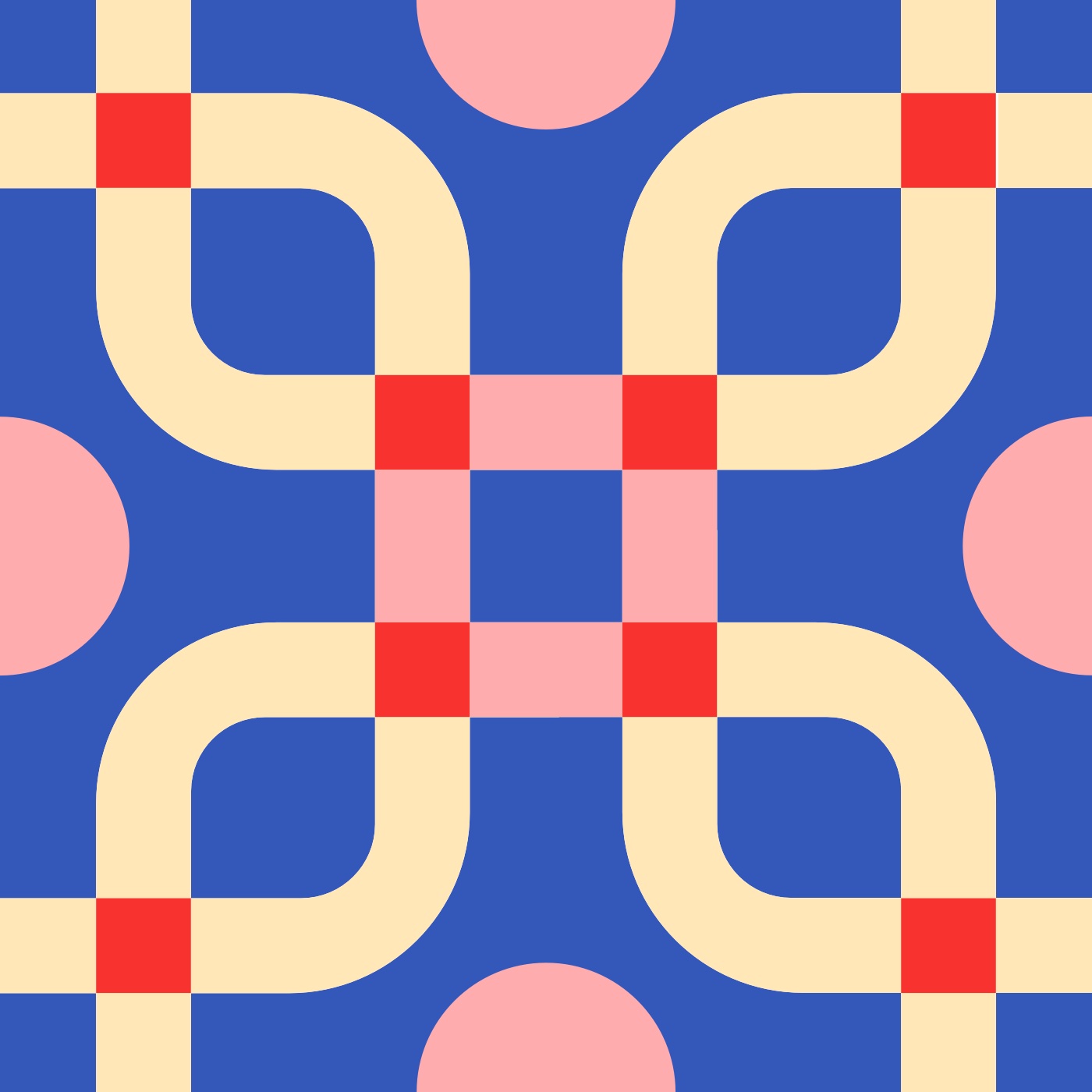 Linkcore par Manon Duethe — motif de carreau de ciment
