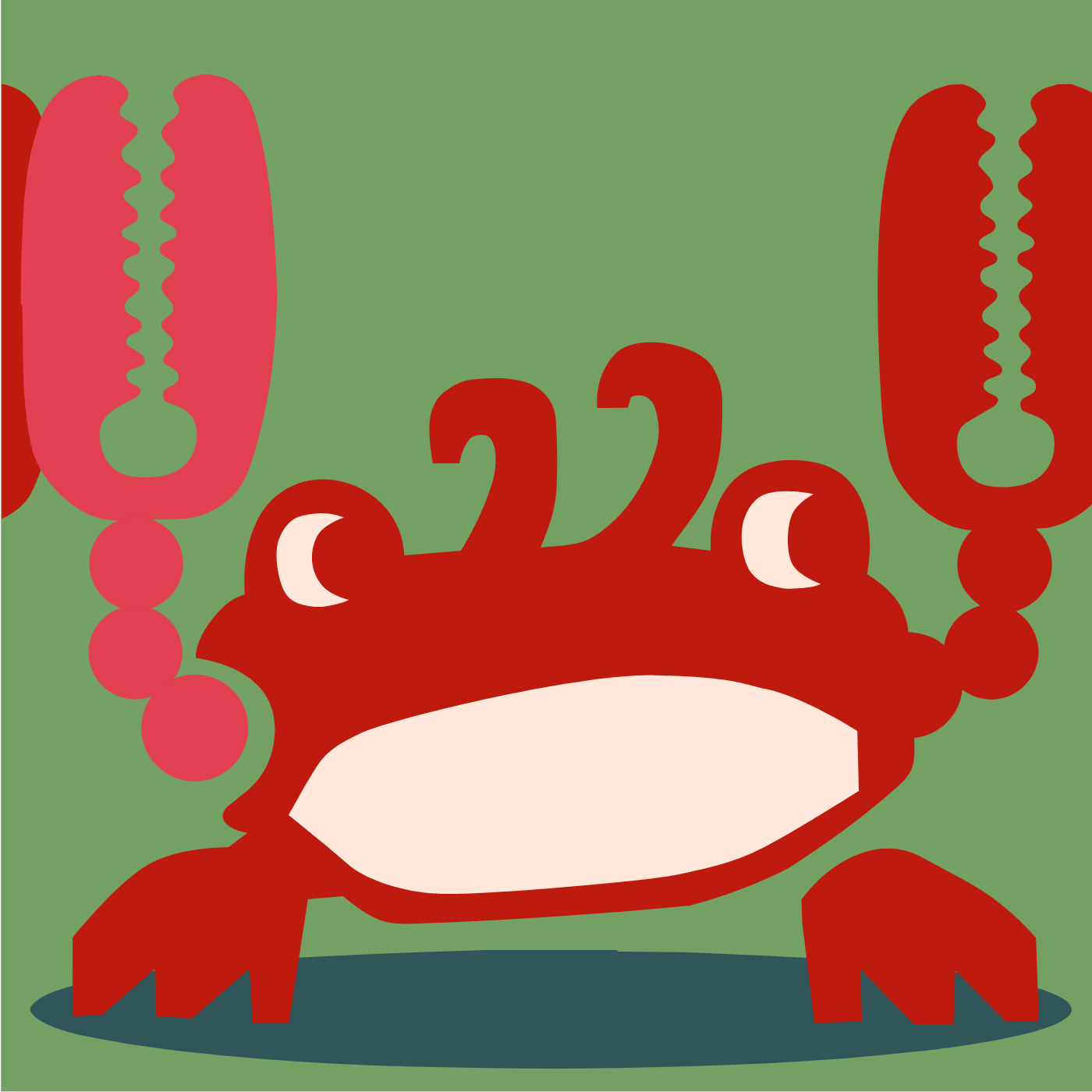 Crabe par Gatien Guyard — motif de carreau de ciment