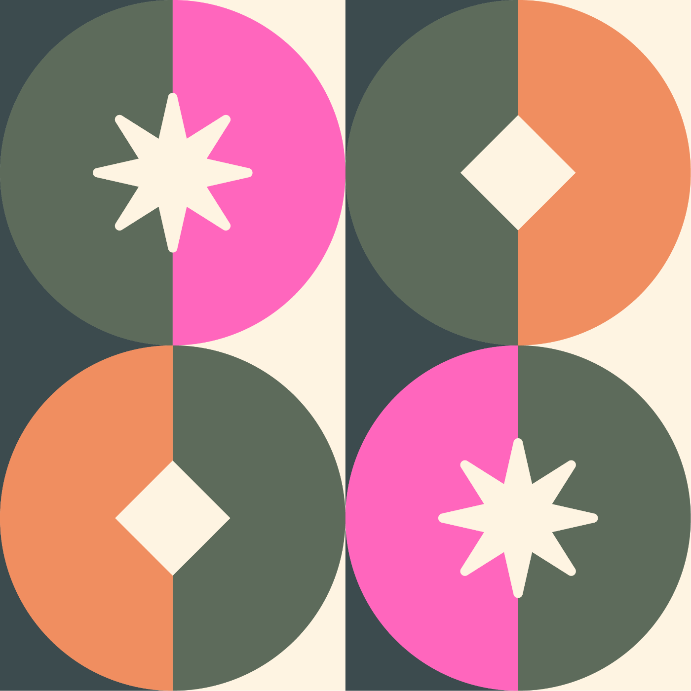 Cosmos par Allison D'Amicis — motif de carreau de ciment