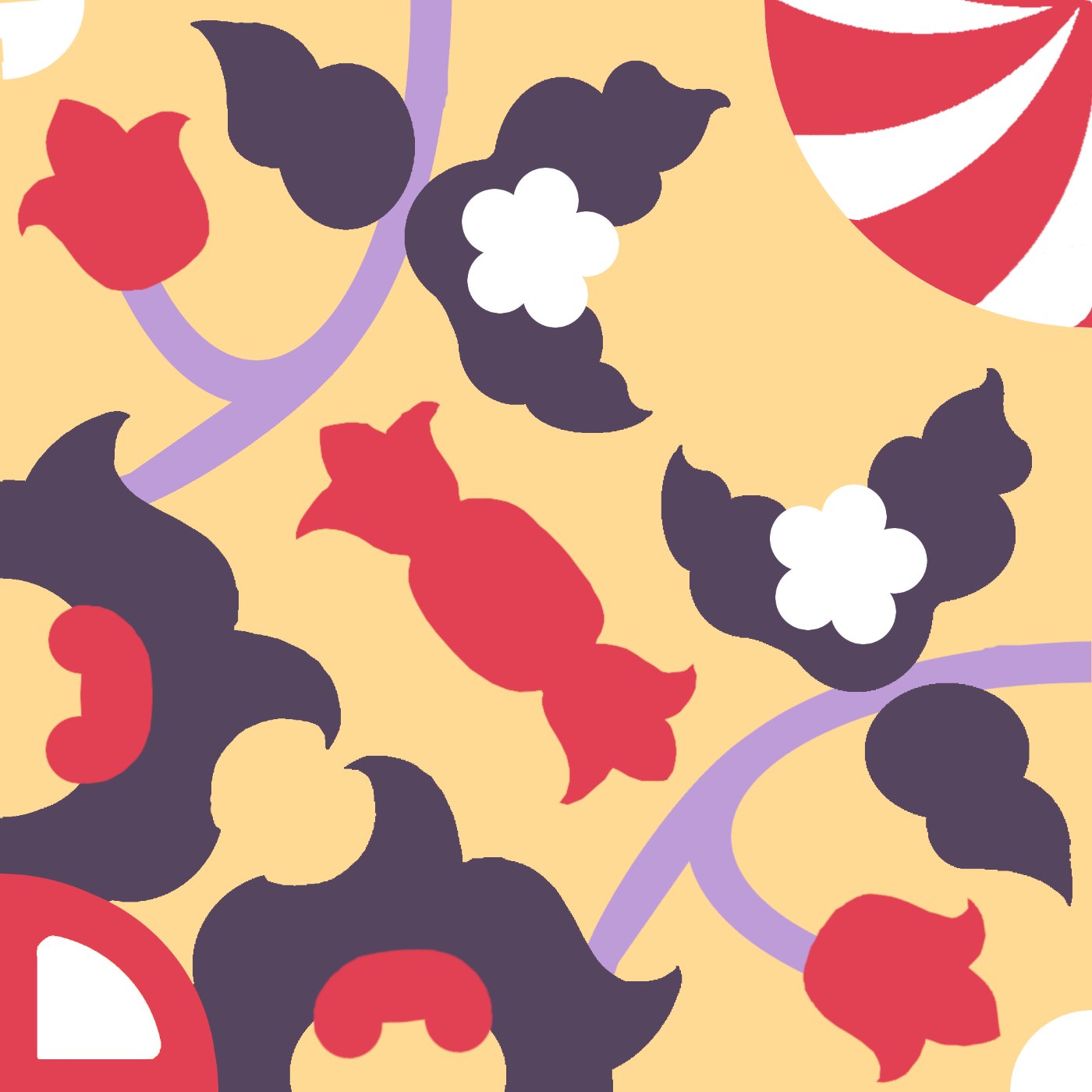 Halwa par julie rabeyrolles — motif de carreau de ciment