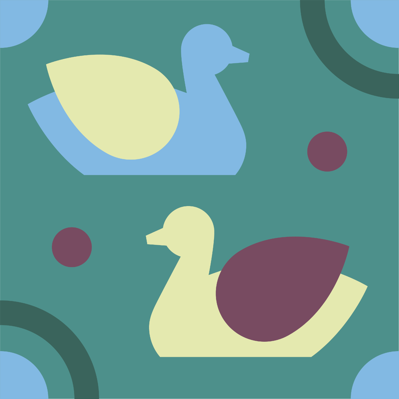 Barbotage par Jeanne Denton — motif de carreau de ciment