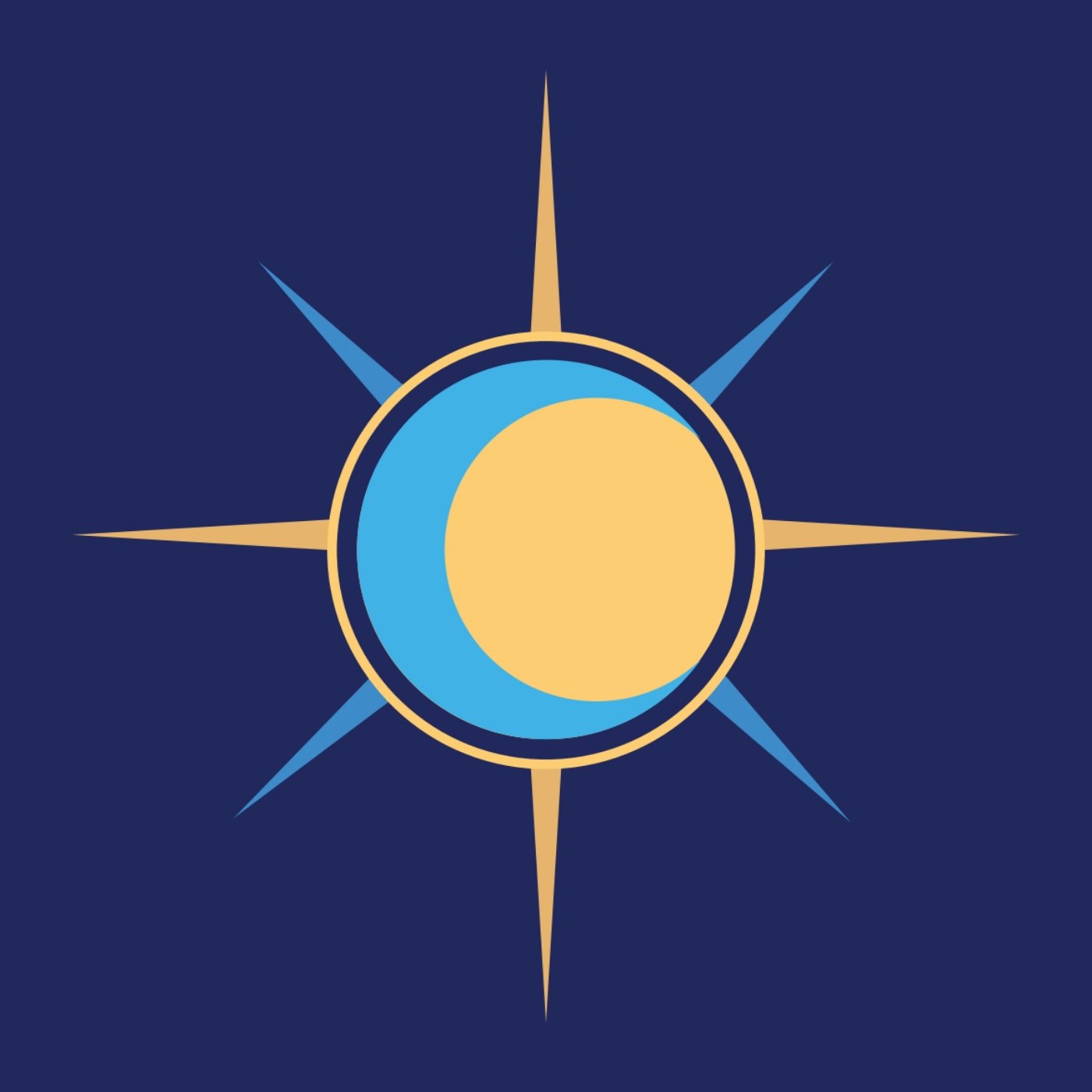 O Sol e a Lua par Yacine Camara — motif de carreau de ciment