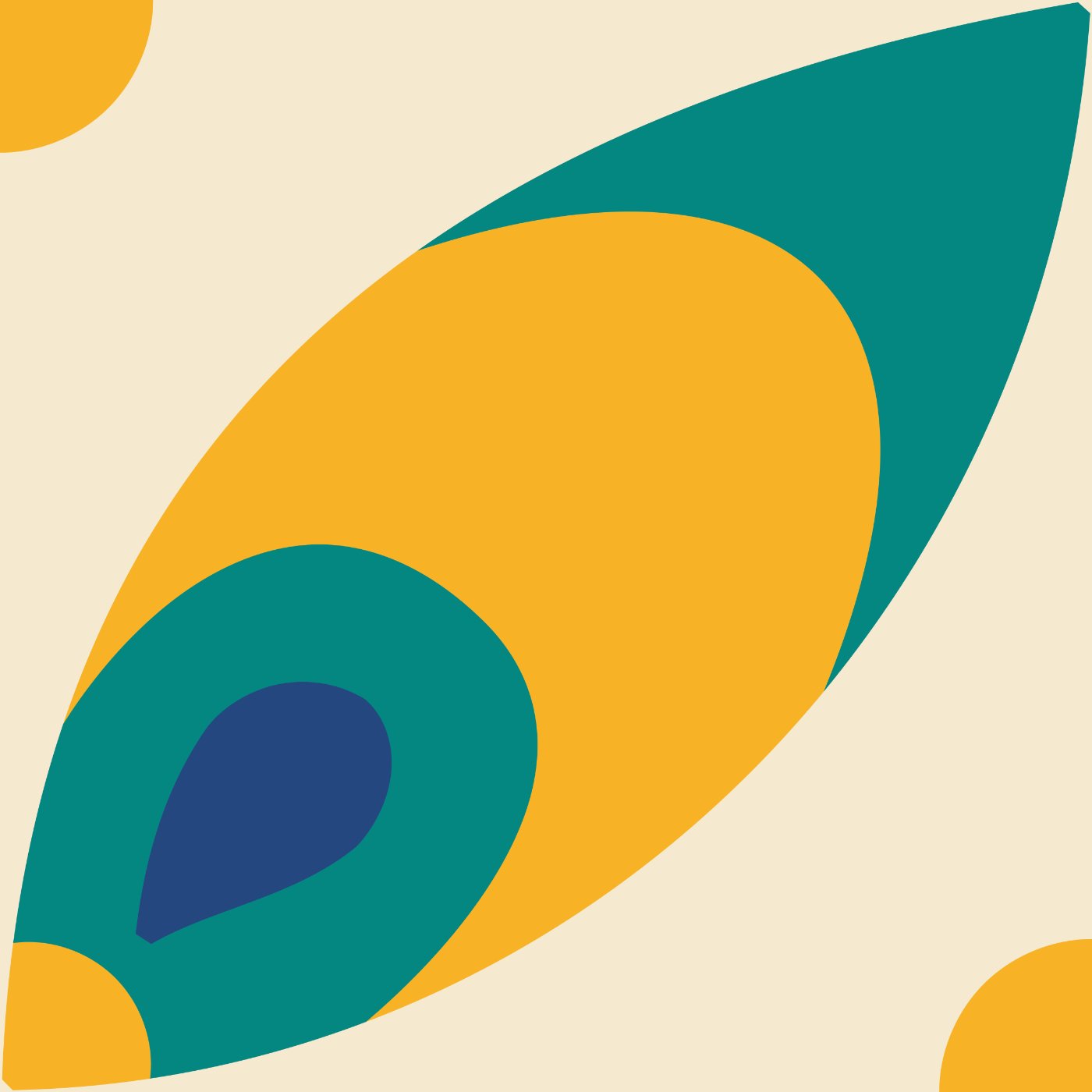Paon par Julia MARCEAU — motif de carreau de ciment