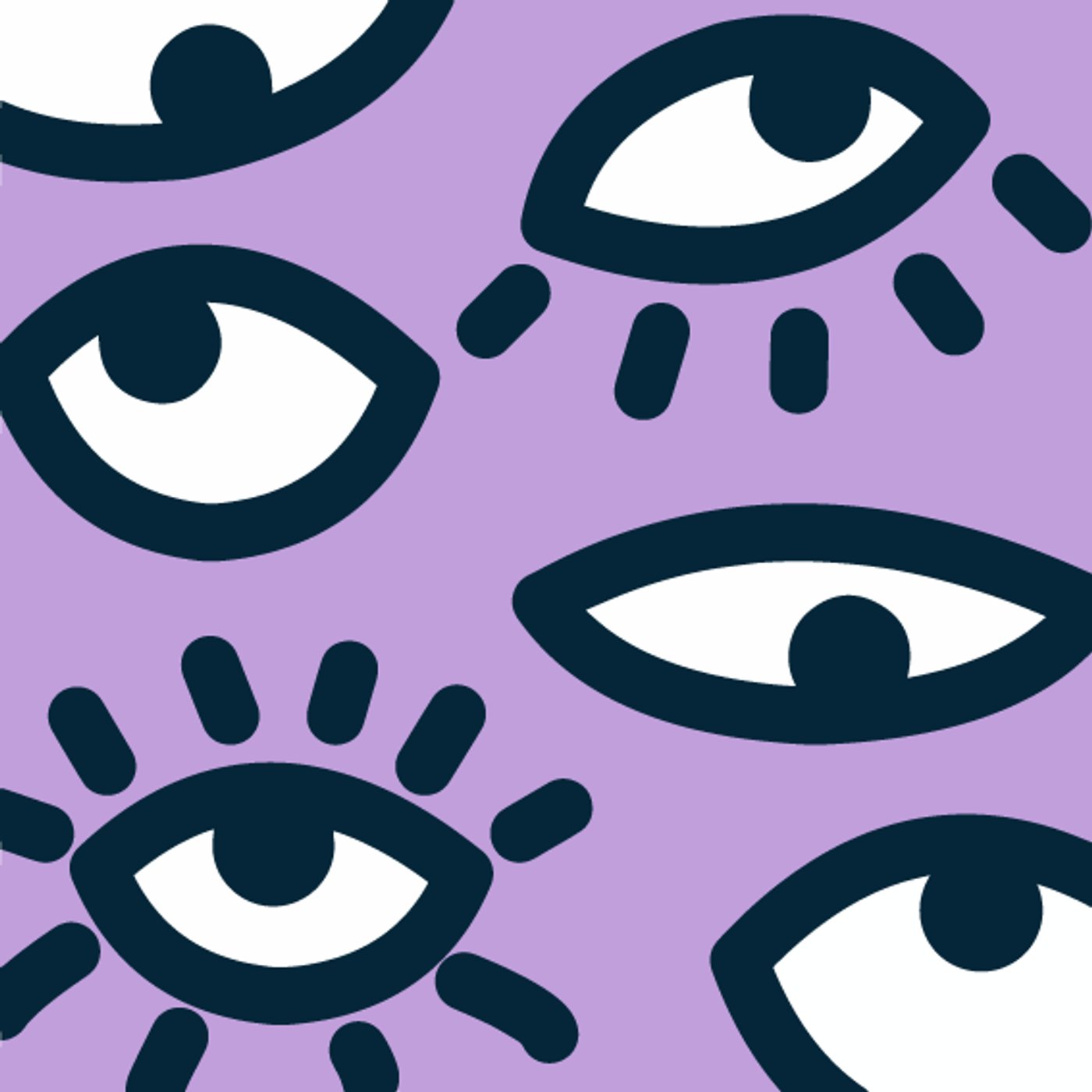 Eyes without a Face par Mylèna Nogent — motif de carreau de ciment