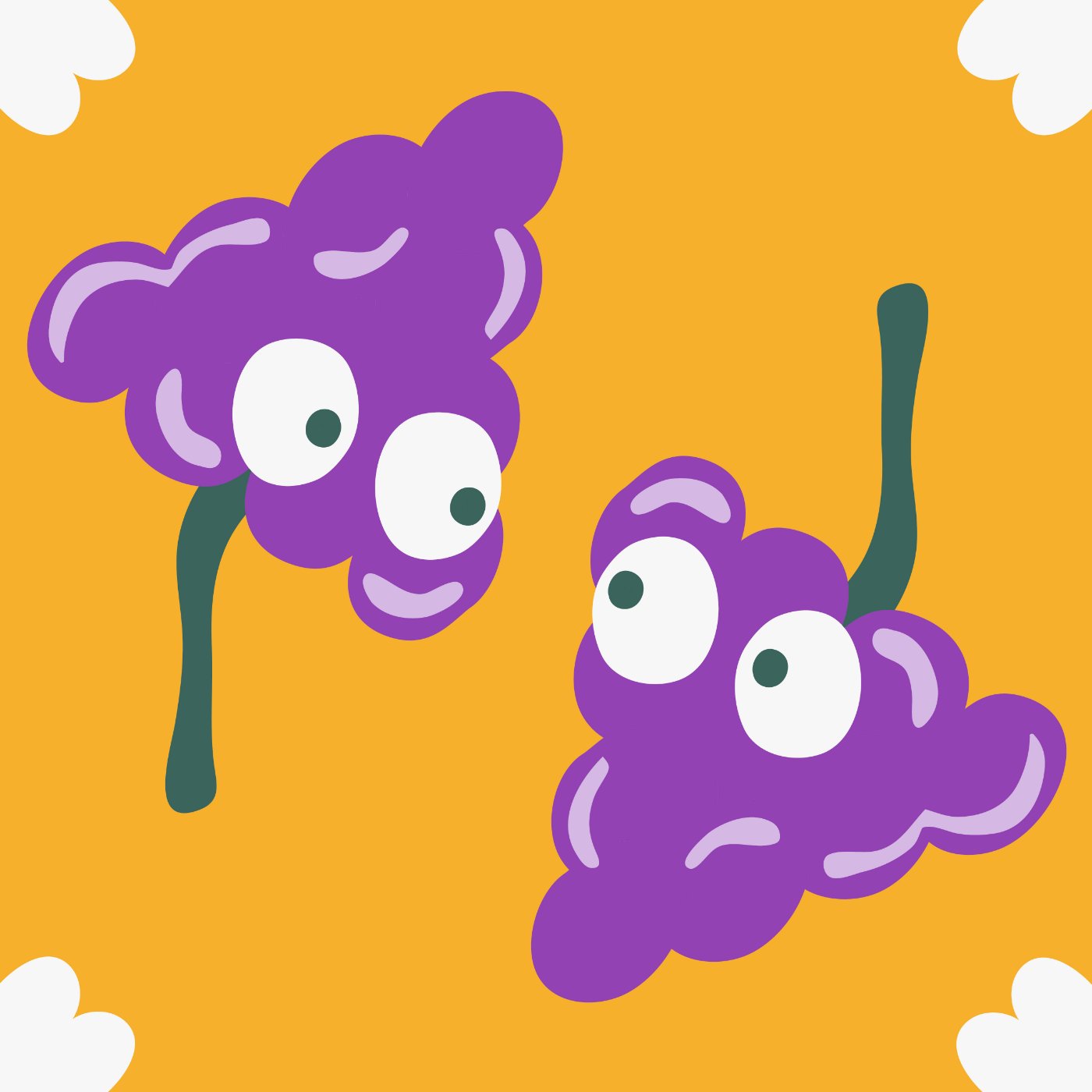 Quiet Grapes par studio Louie — motif de carreau de ciment