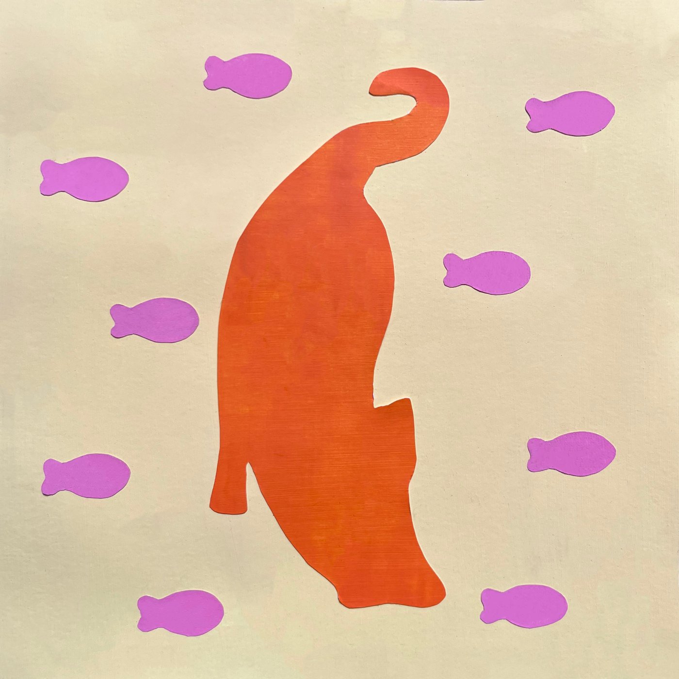 Le Chat par Lilou DANTONEL — motif de carreau de ciment