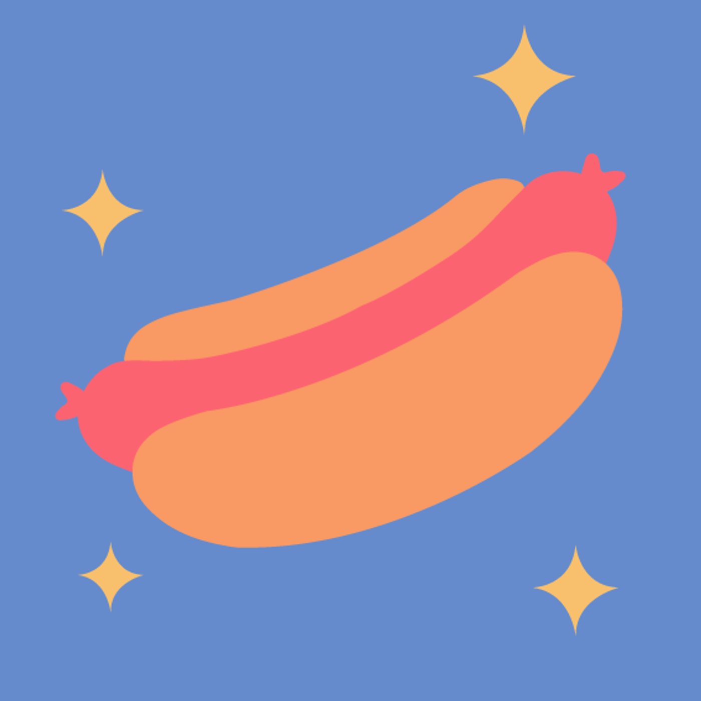 “Hot Doggy Dog” par Corentine Masson — motif de carreau de ciment