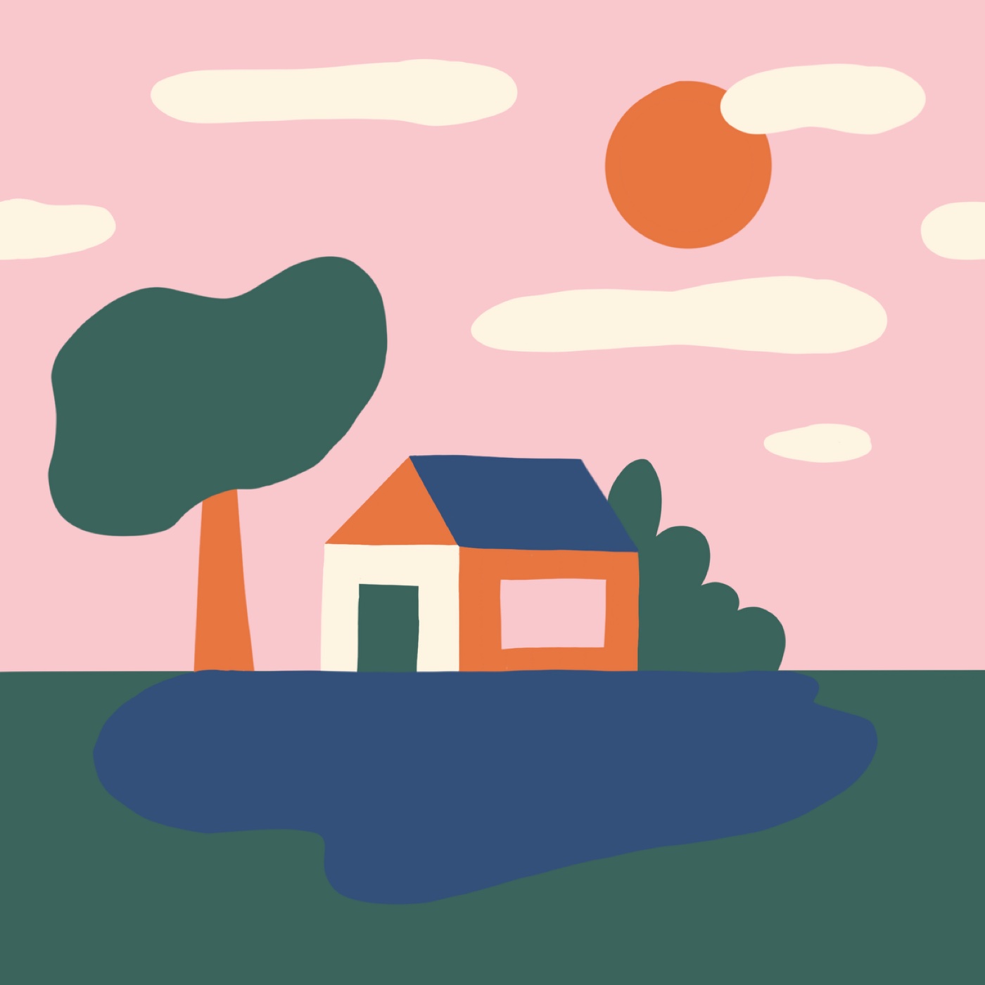 Paisible par Mélanie Dehez — motif de carreau de ciment