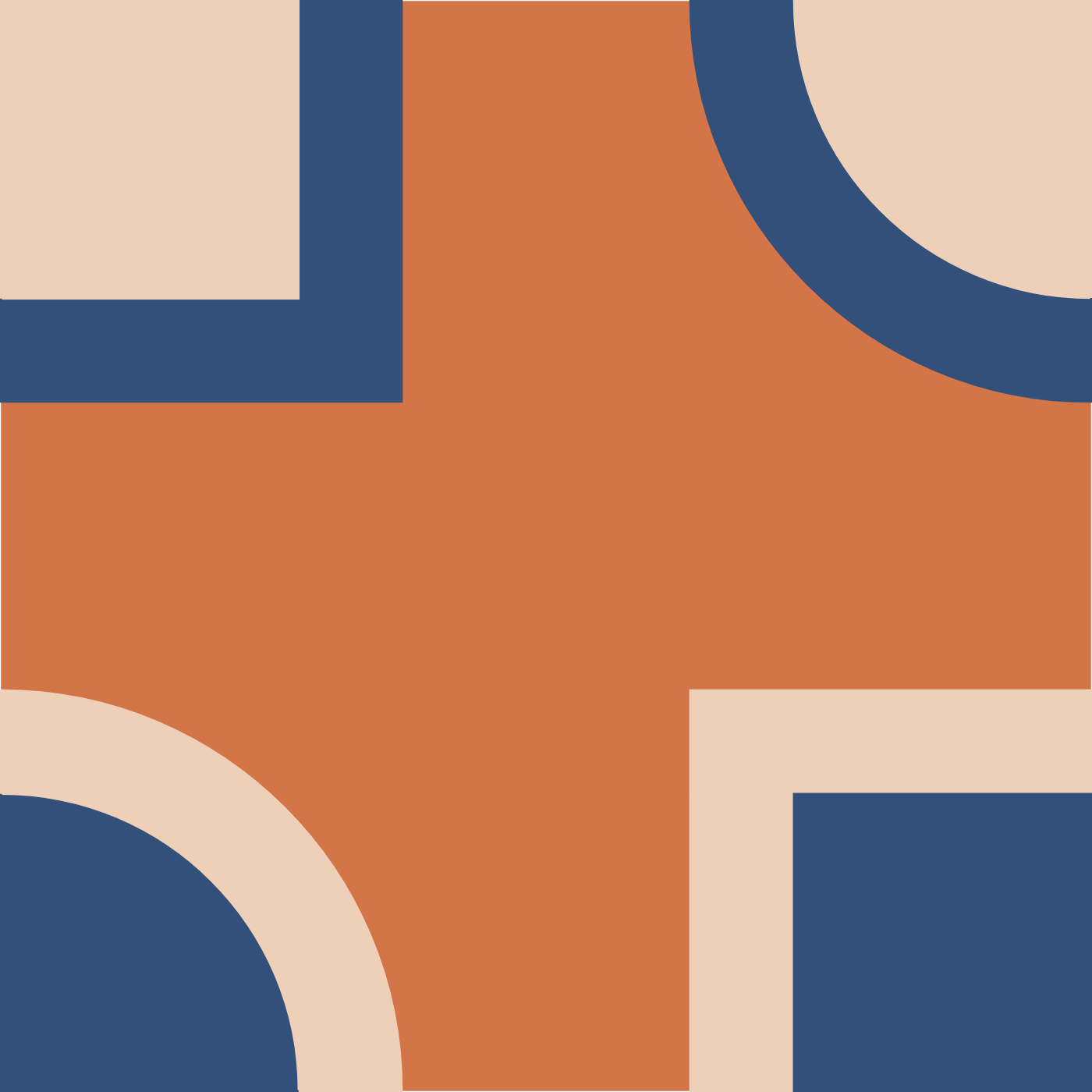 Mandala n°1 par Nicolas Hoerner — motif de carreau de ciment