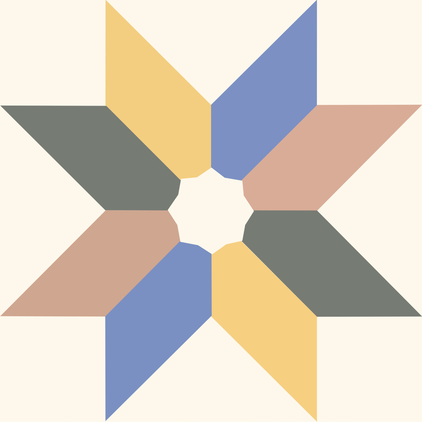Origami par Lydie Glaudel — motif de carreau de ciment